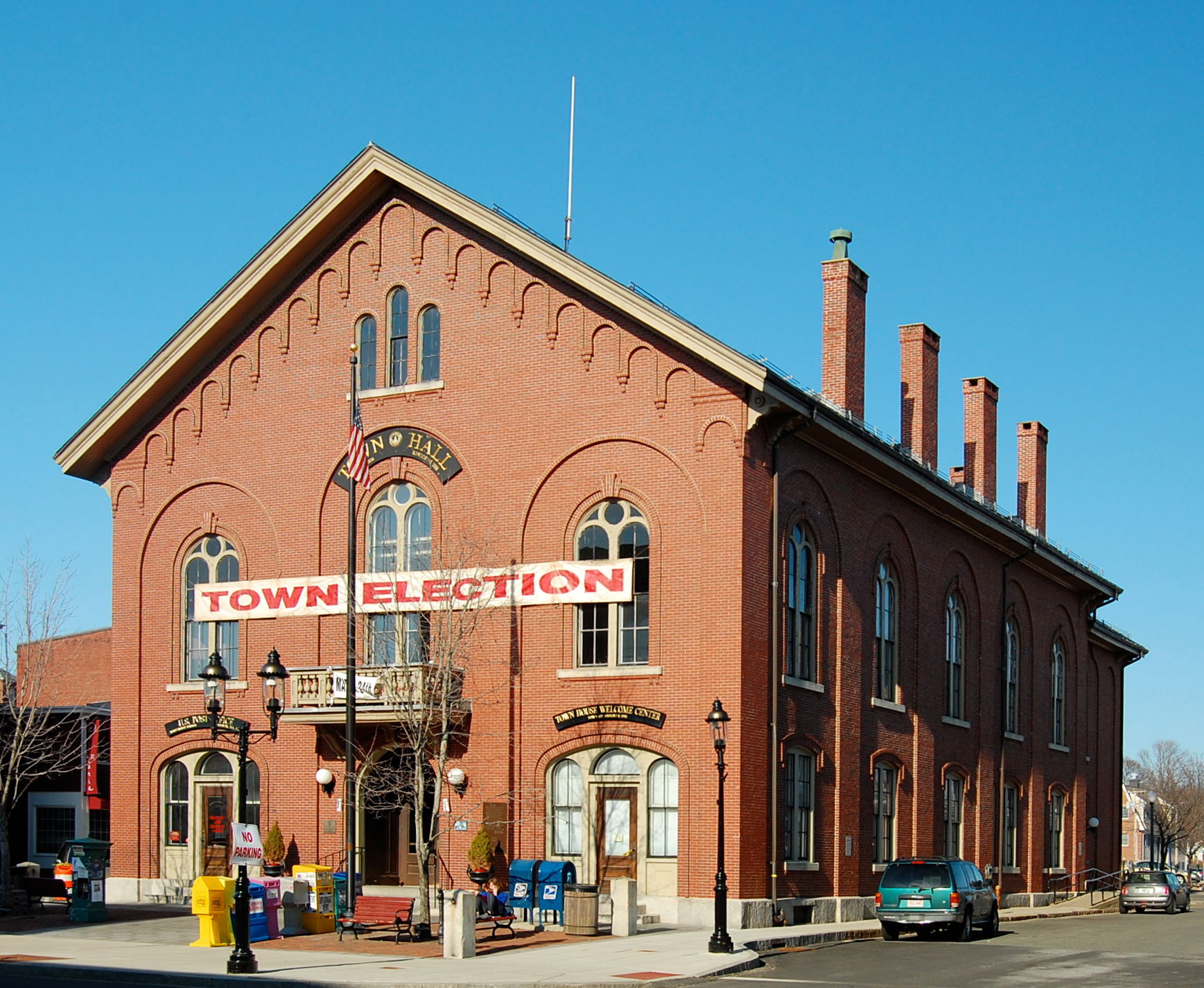 Town hall of Andover, Massachusetts