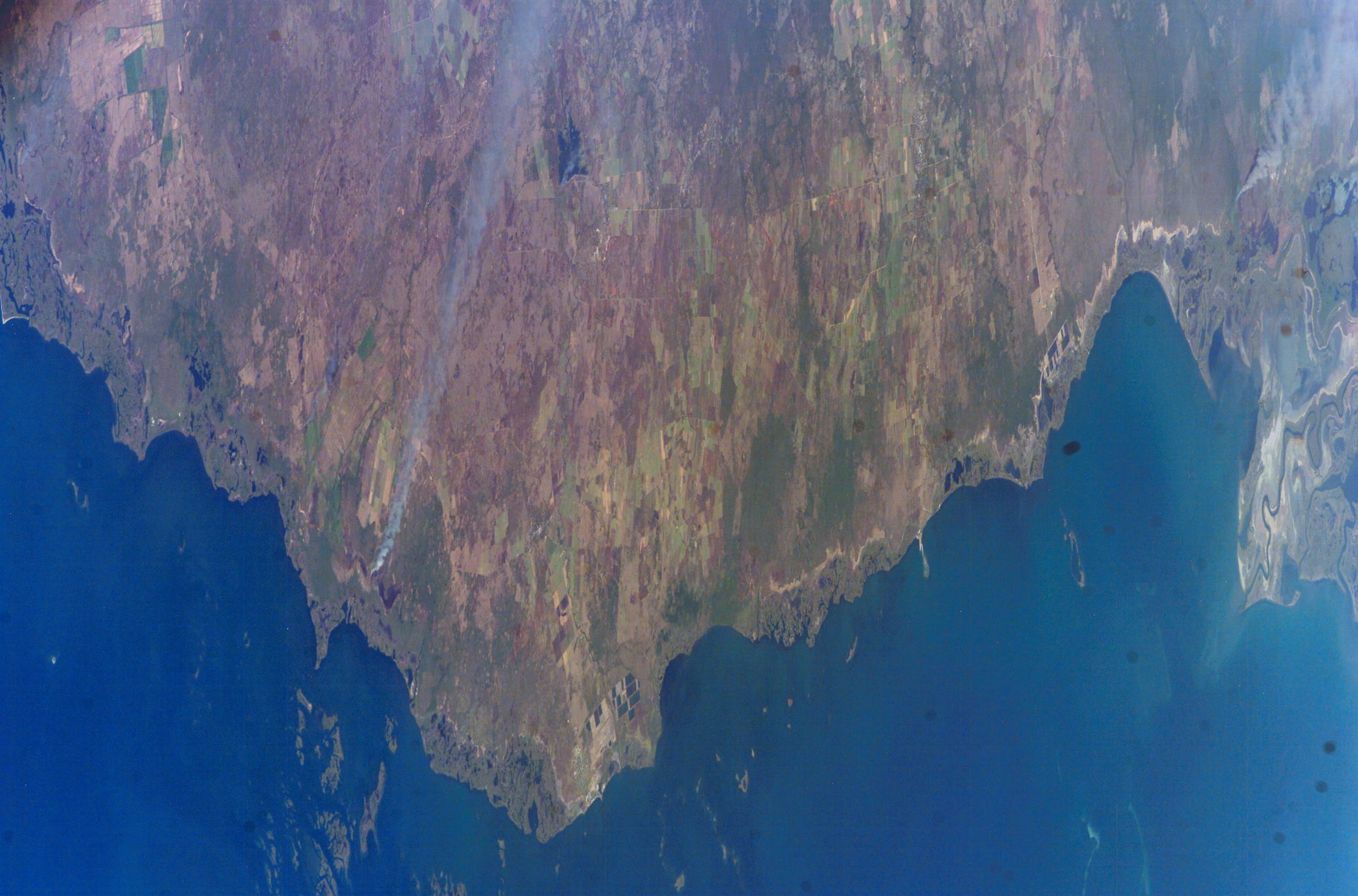 View of Cuba taken during ISS Expedition 15. Gulf of Guacanayab…