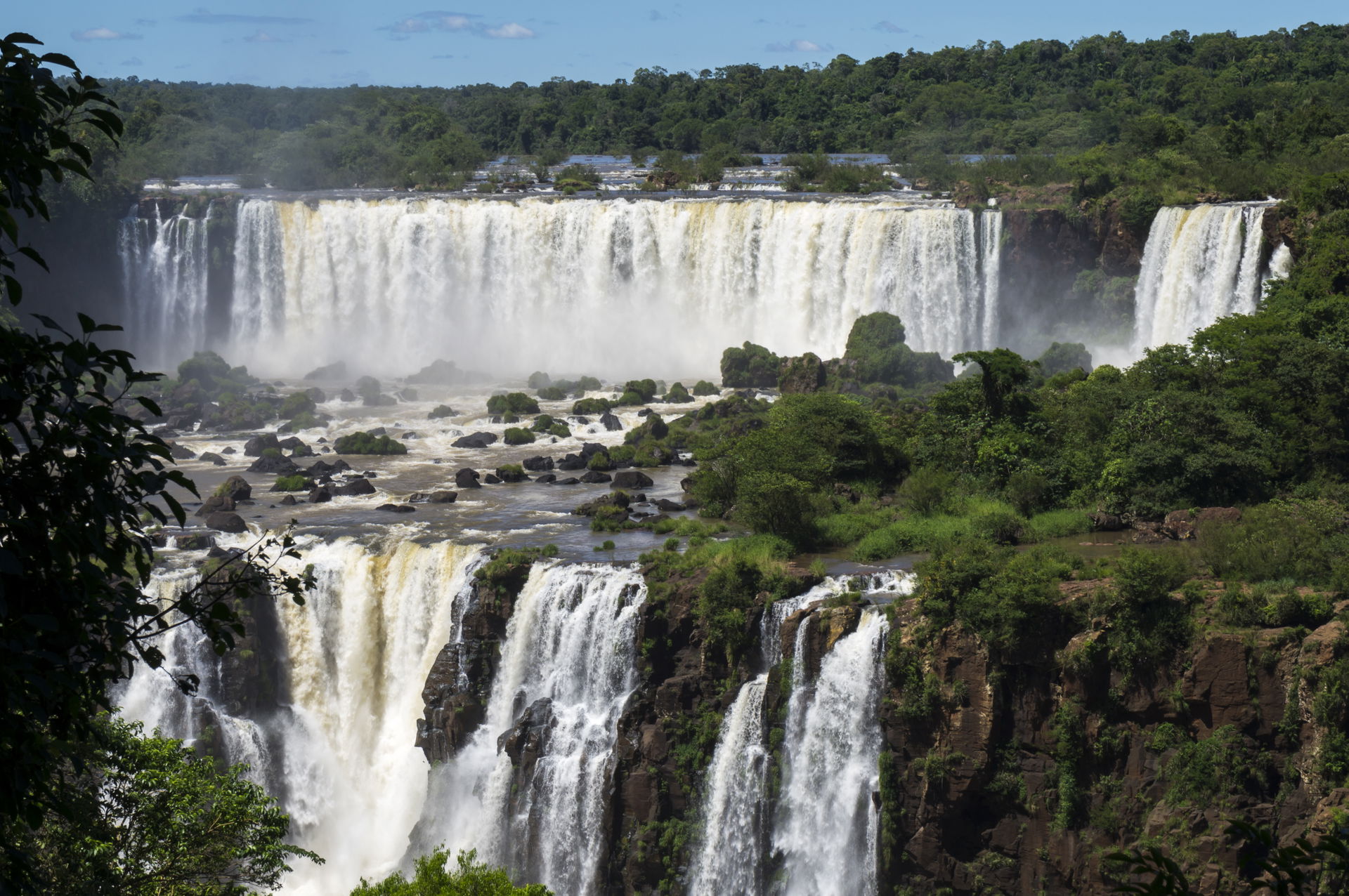 The Iguaçú National Park owes its name to the fact it includes …