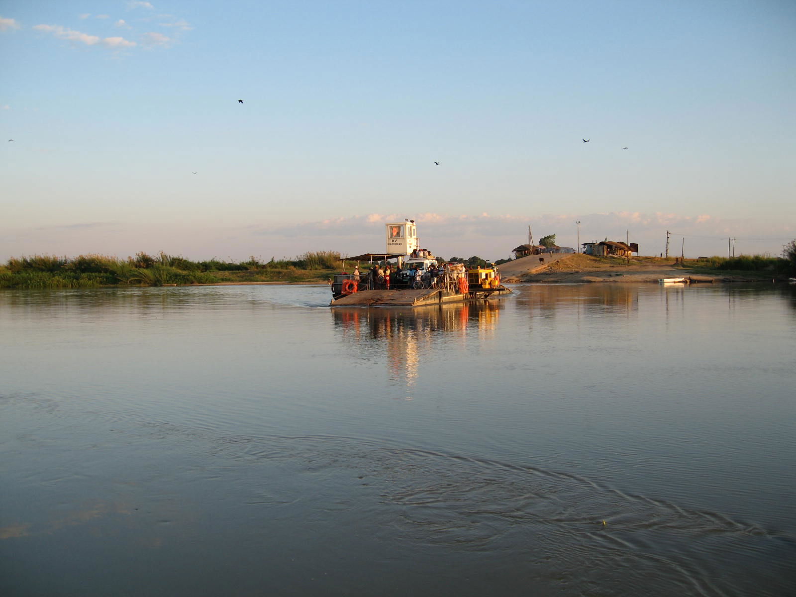 Ferry over the Kilombero River, near Ifakara, Tanzania