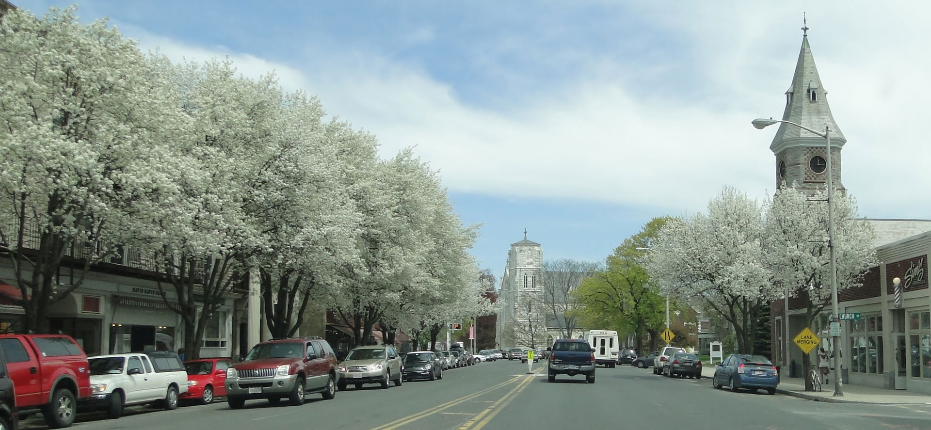 Main Street, Great Barrington, Massachusetts, in the spring of …