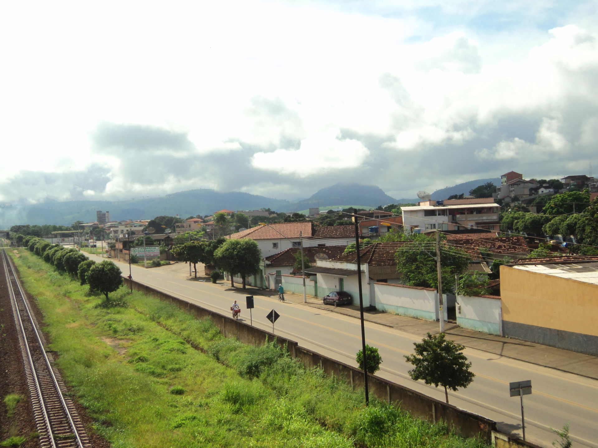Partial view of Baixo Guandu, Espírito Santo, Brazil, seen from…