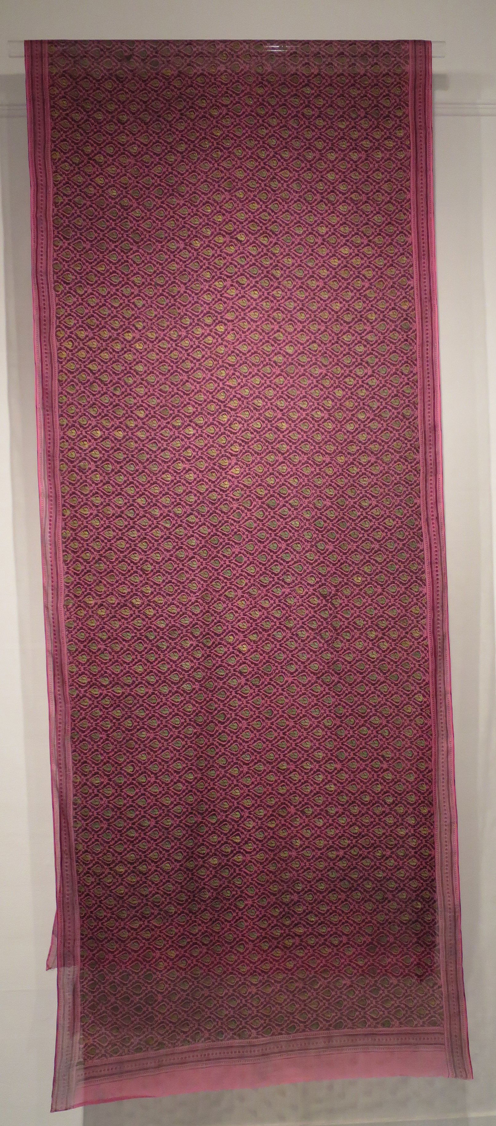 Sari from India, Rajasthan, Bagru, first half of 20th century, …
