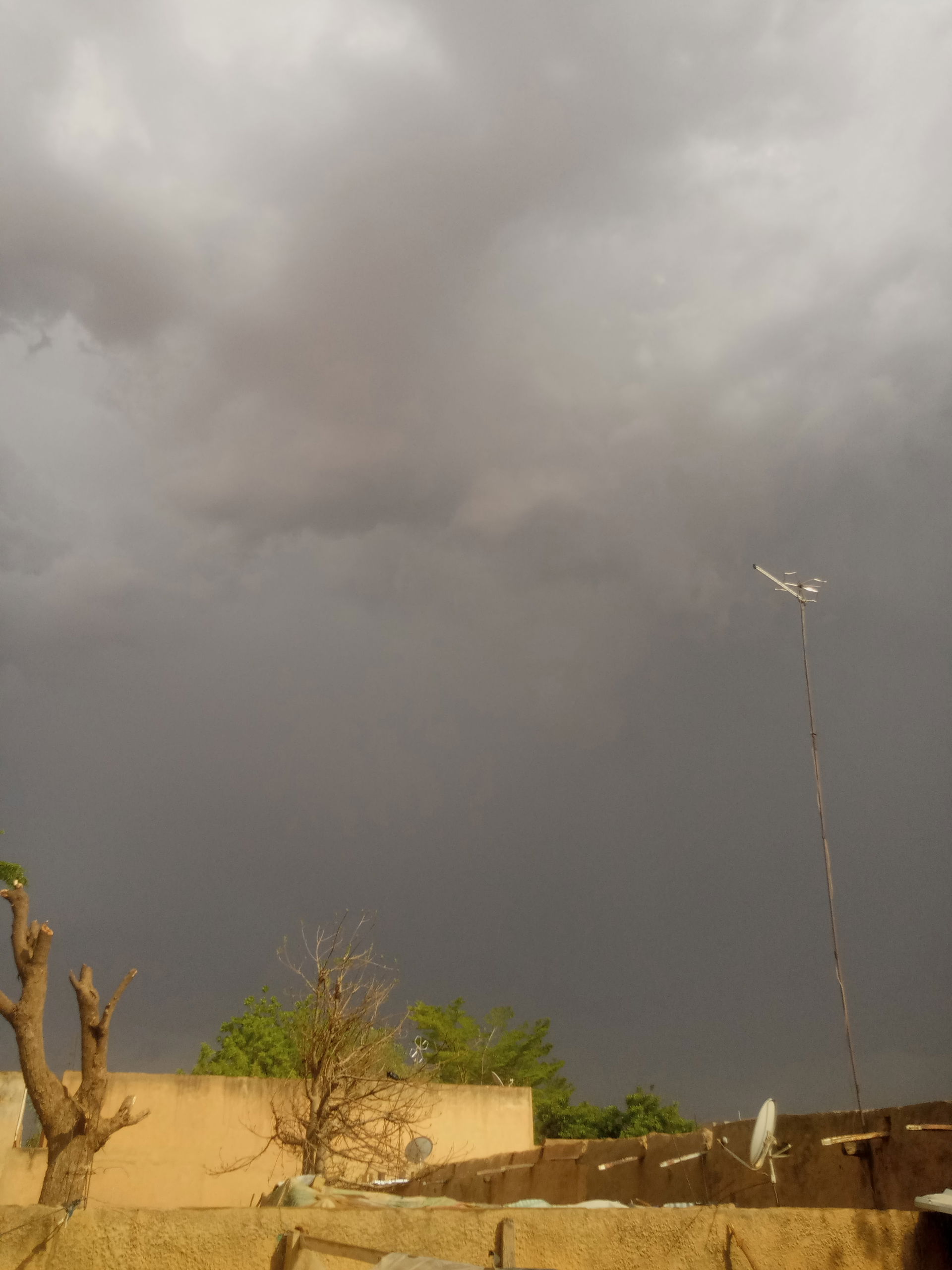 Orage en cour à Niamey au Niger