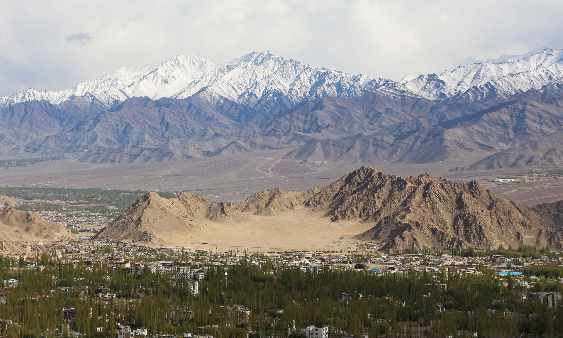 View of Ladakh Range (actually Zanskar range) from the Shanti S…