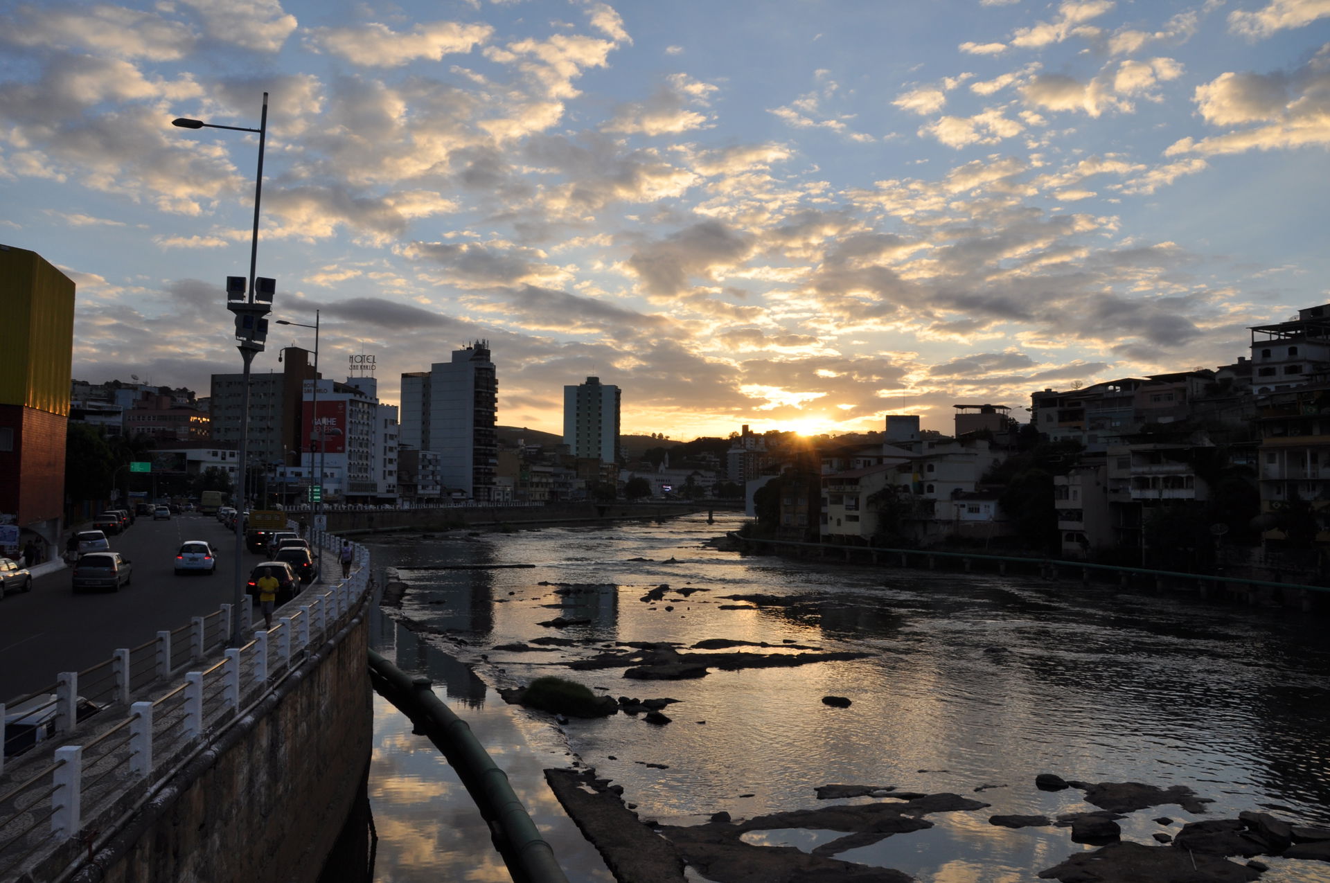 Sunset at the Itapemerim River, in Cachoeiro de Itapemirim, Esp…