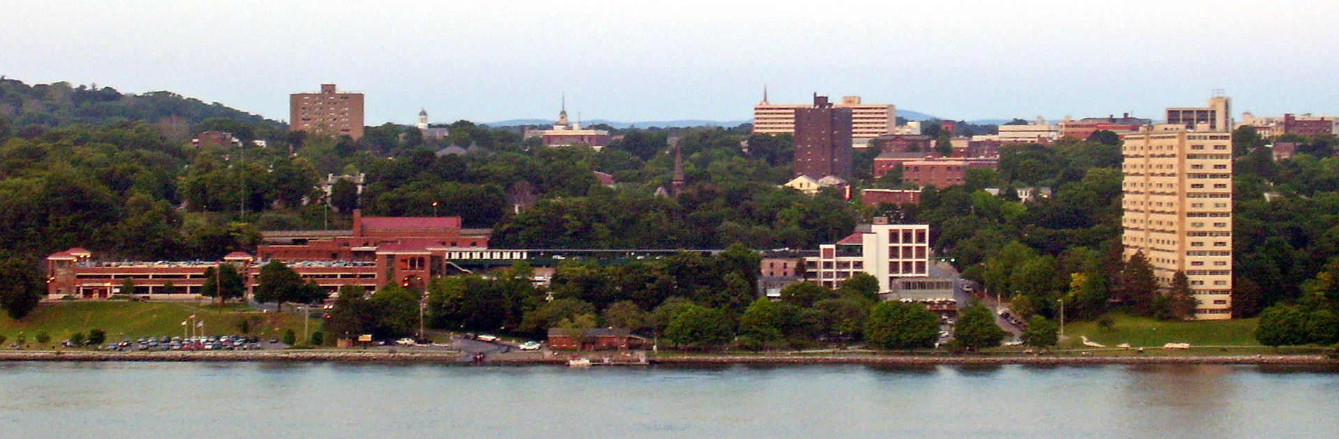 Poughkeepsie, NY, USA, from across the Hudson River