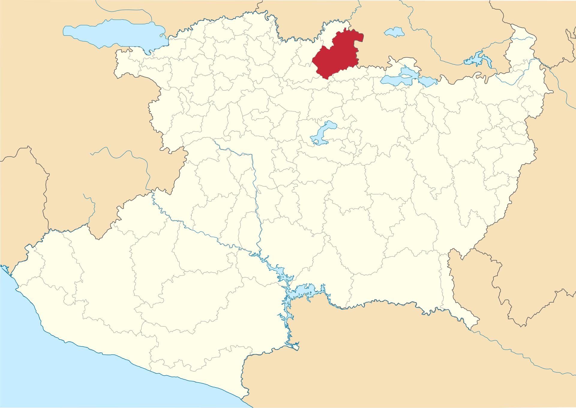 Mexico Michoacan Puruandiro location map