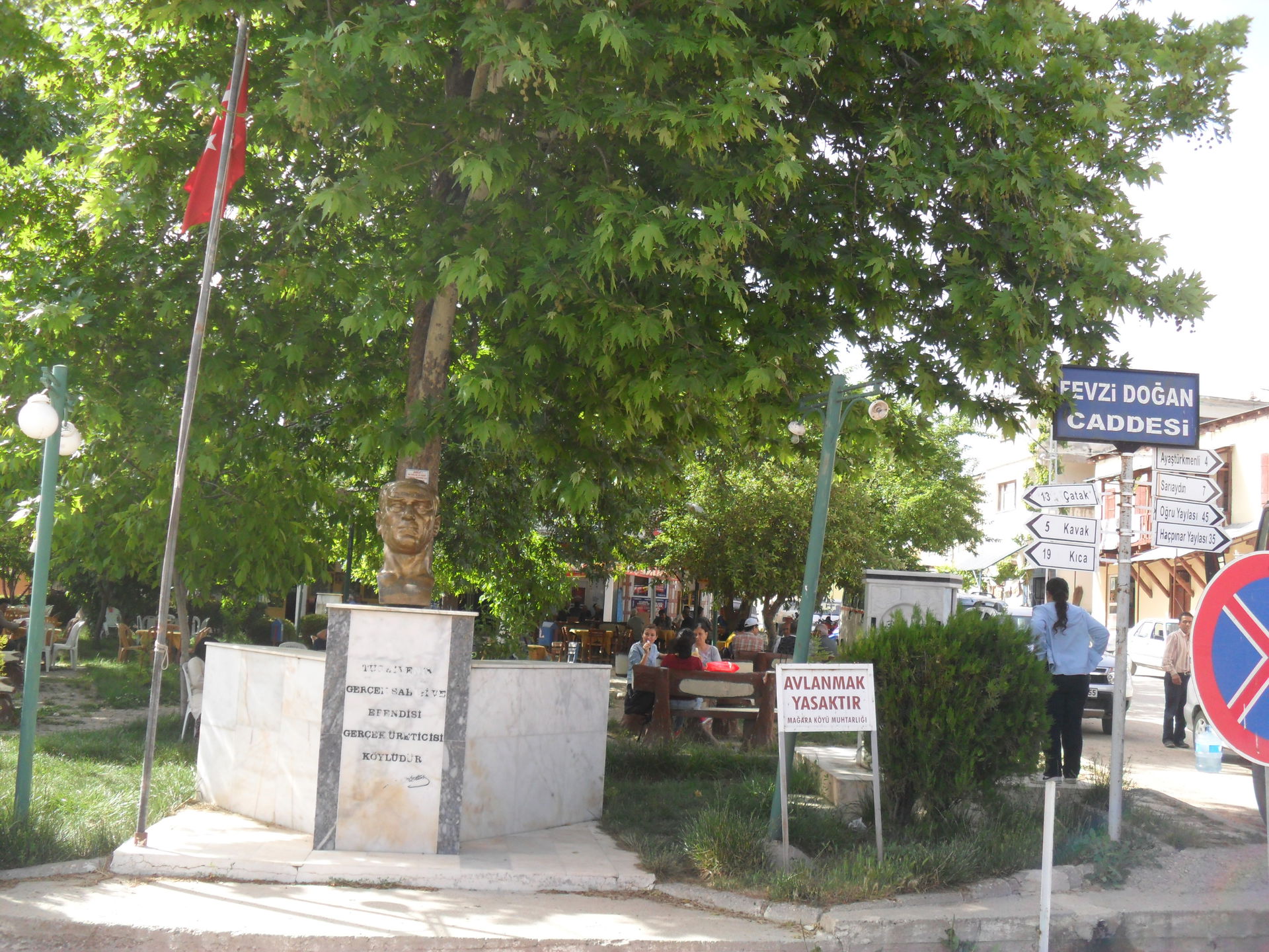 Town center in Kırobası, Silifke, Mersin Province, Turkey