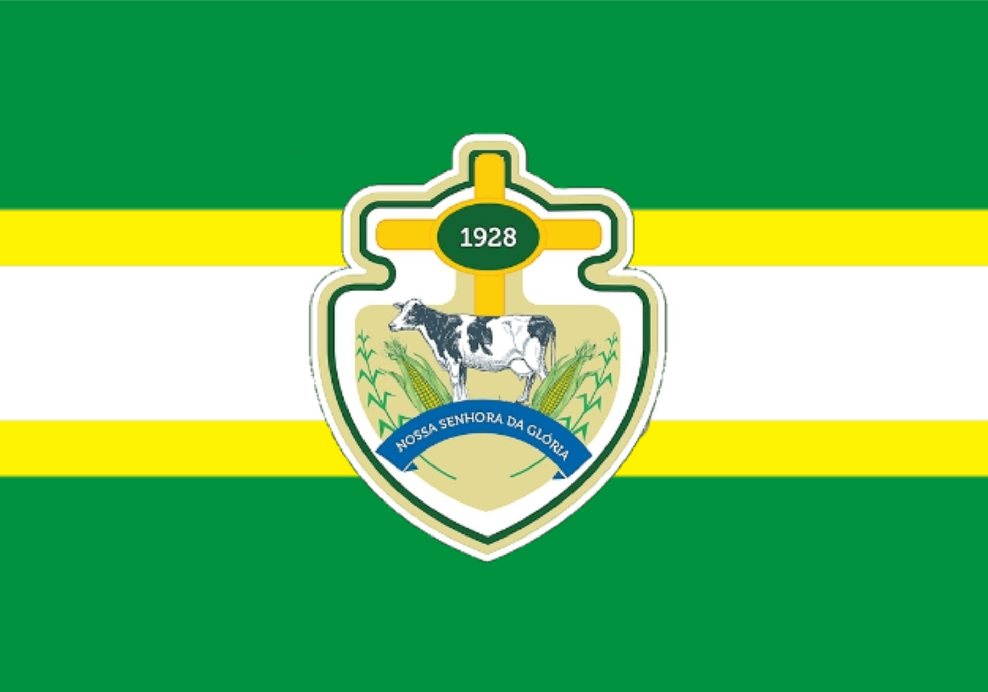 Bandeira atualizada no ano de 2021 da cidade de Nossa Senhora d…