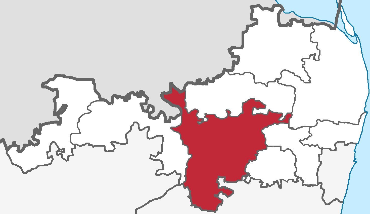 Location of Tiruvallur taluk (sub-district) in Tiruvallur distr…