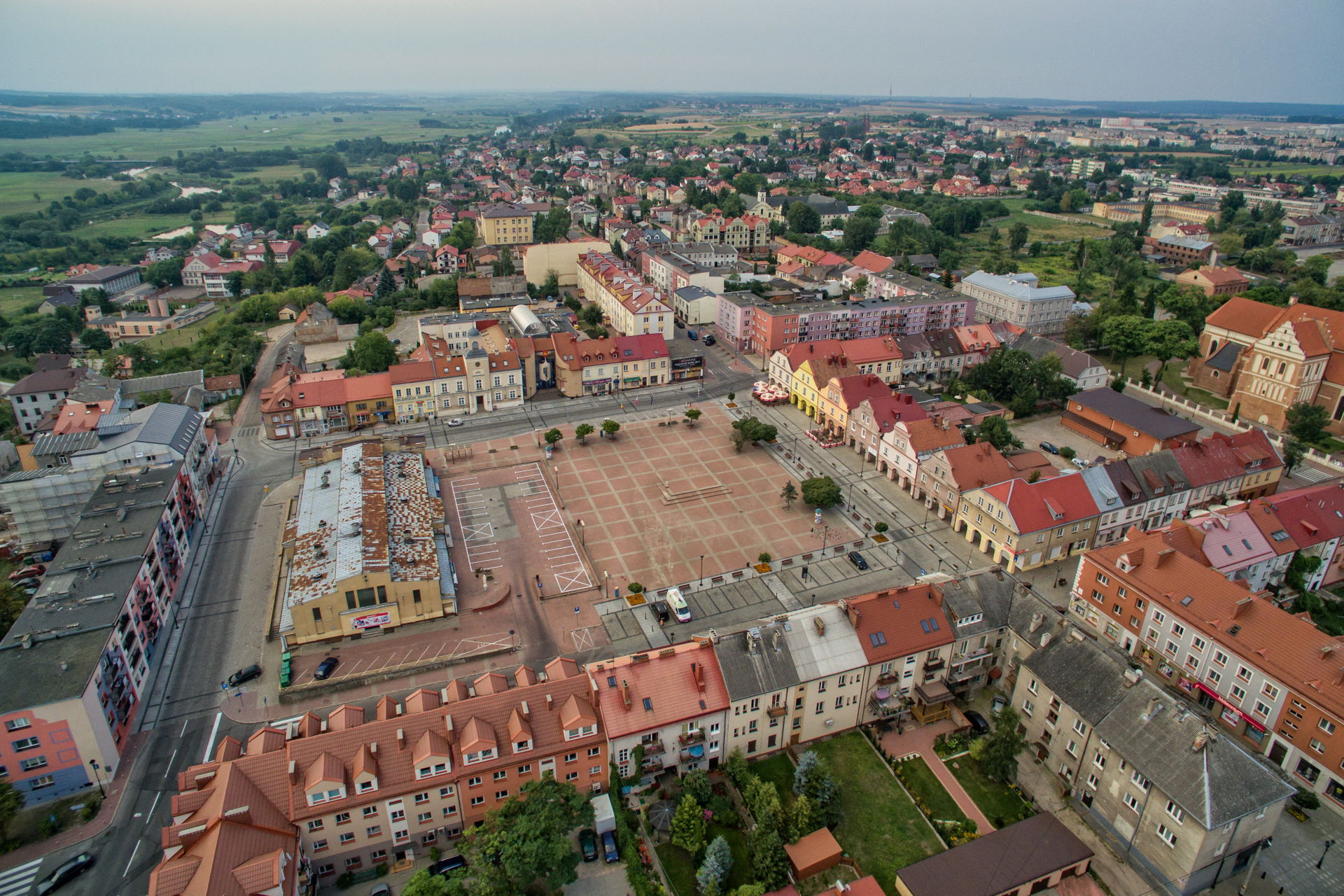 Łomża – rynek starego miasta oraz okolice