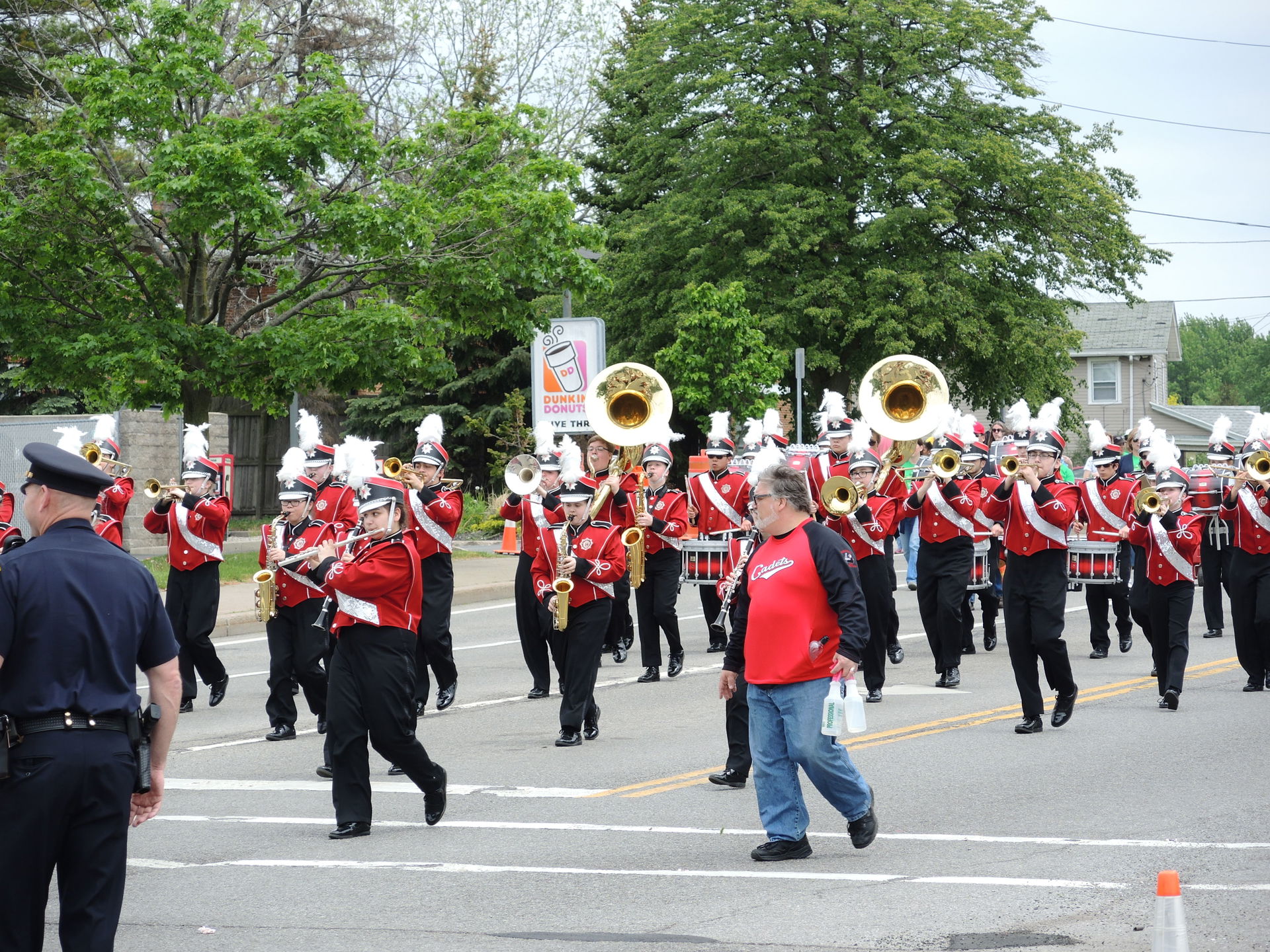 en:Hilton, New York Crimson Cadets marching band in the 2017 en…
