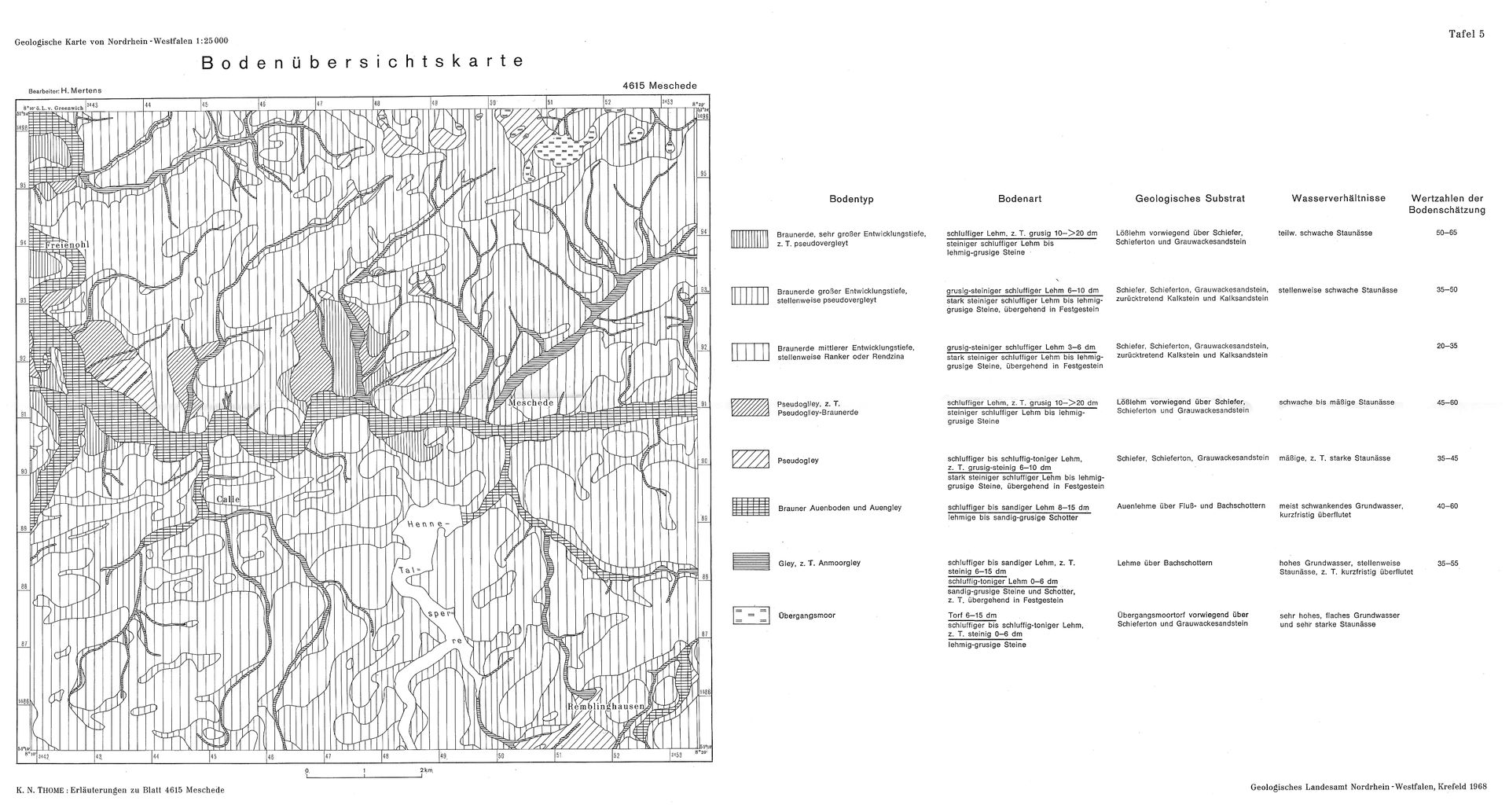 Analoges Kartenwerk der Geologischen Karte von Nordrhein-Westfa…