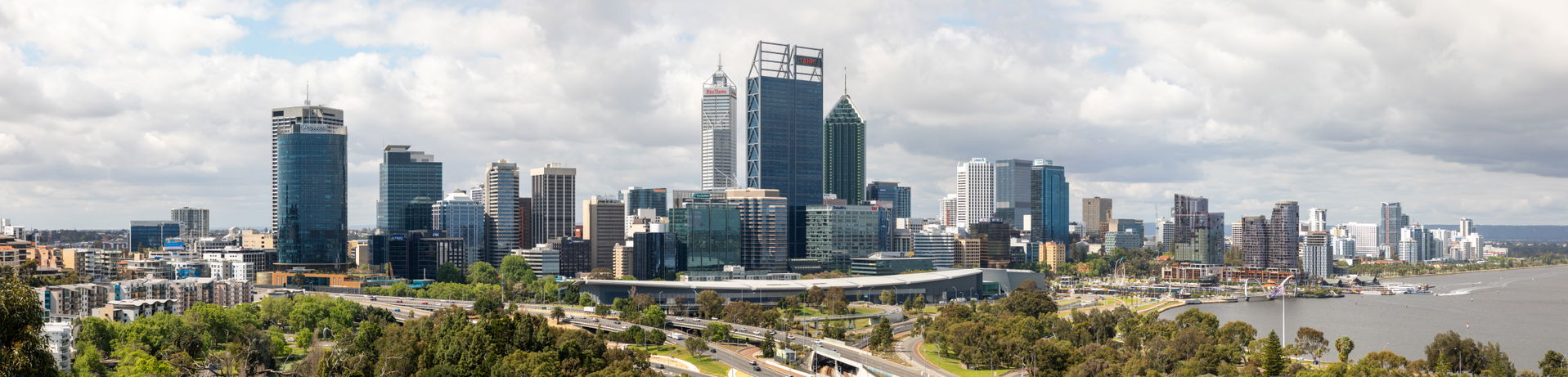 View from Kings Park to the city of Perth, Western Australia, A…