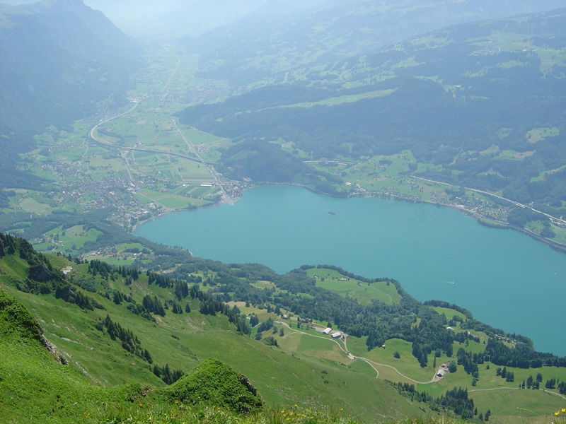 Walensee and Walenstadt while standing on the Selun (Canton of …