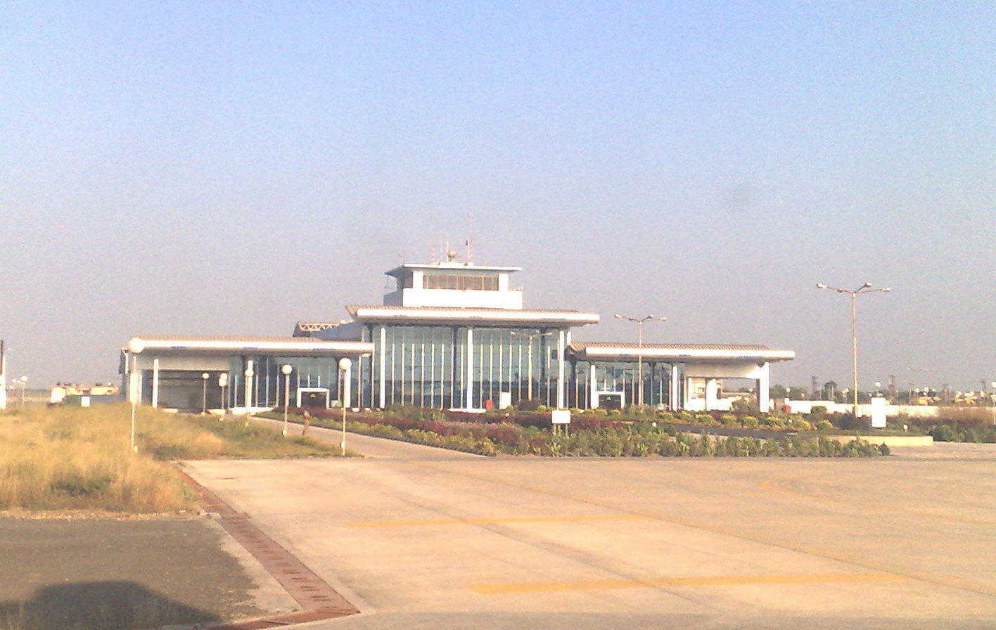 New terminal at Porbander Airport.