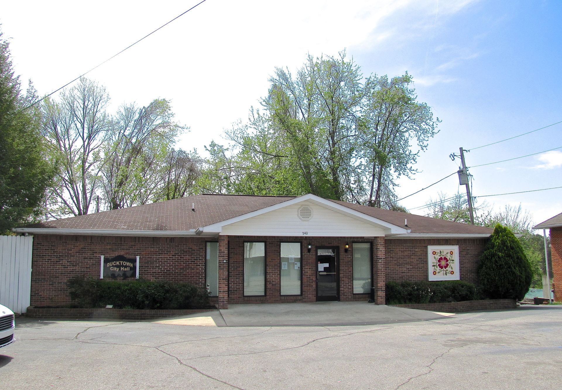 City Hall in Ducktown, Tennessee, United States.
