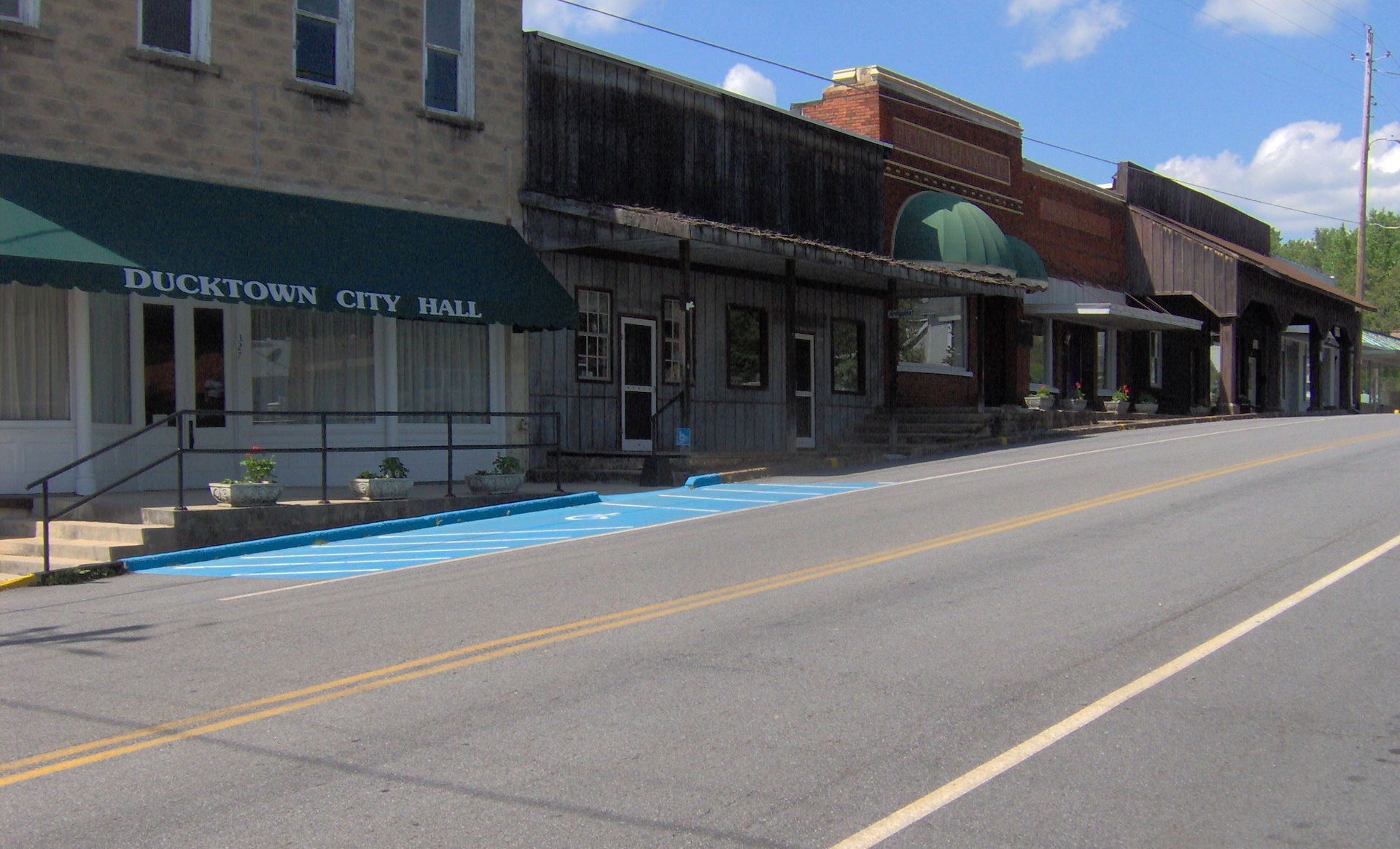 The Ducktown Historic District in Ducktown, Tennessee, in the s…