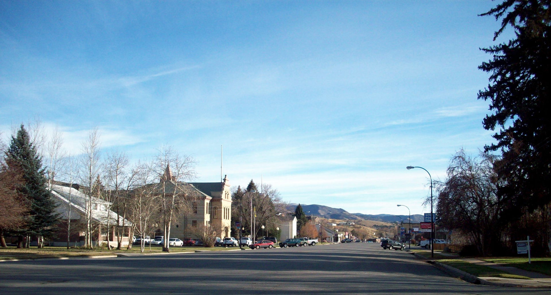 Main street of Coalville, Utah. November 17, 2008.