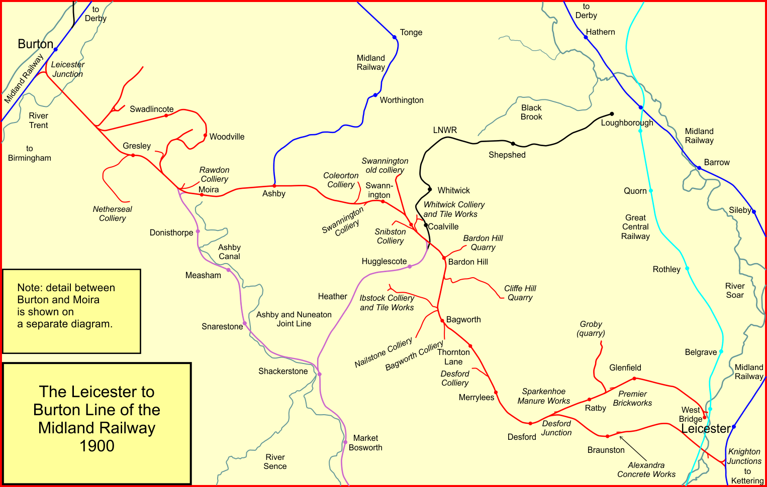The Midland Railway built a railway line between Leicester and …