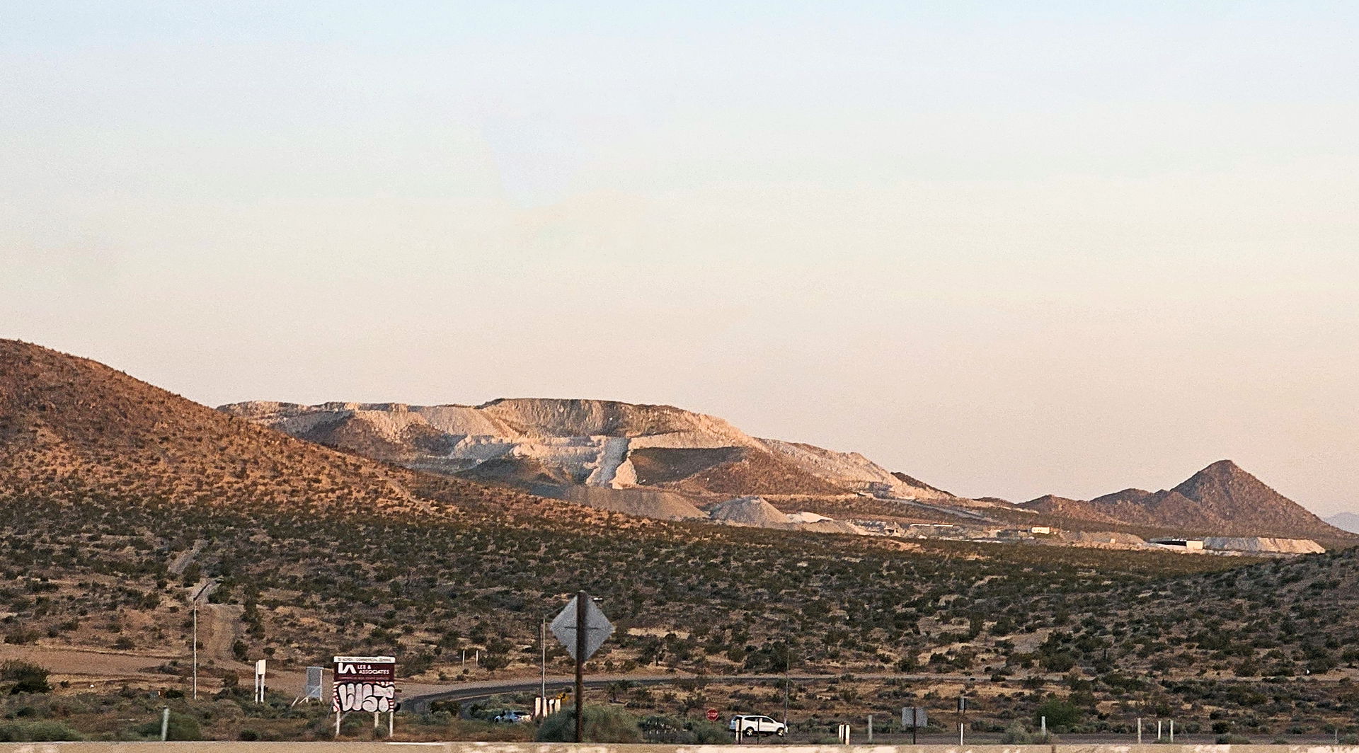 The CalPorttland cement works in Apple Valley, California, USA.