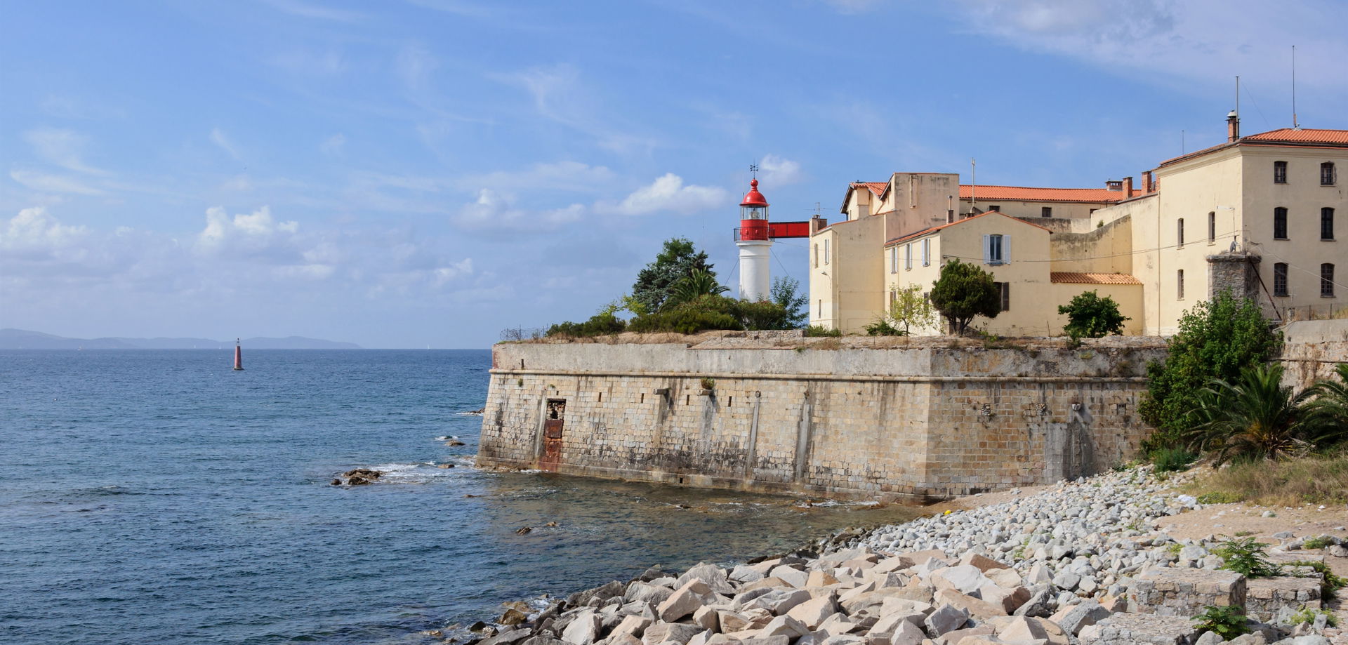 The lighthouse of the citadel of Ajaccio, Southern Corsica, Fra…