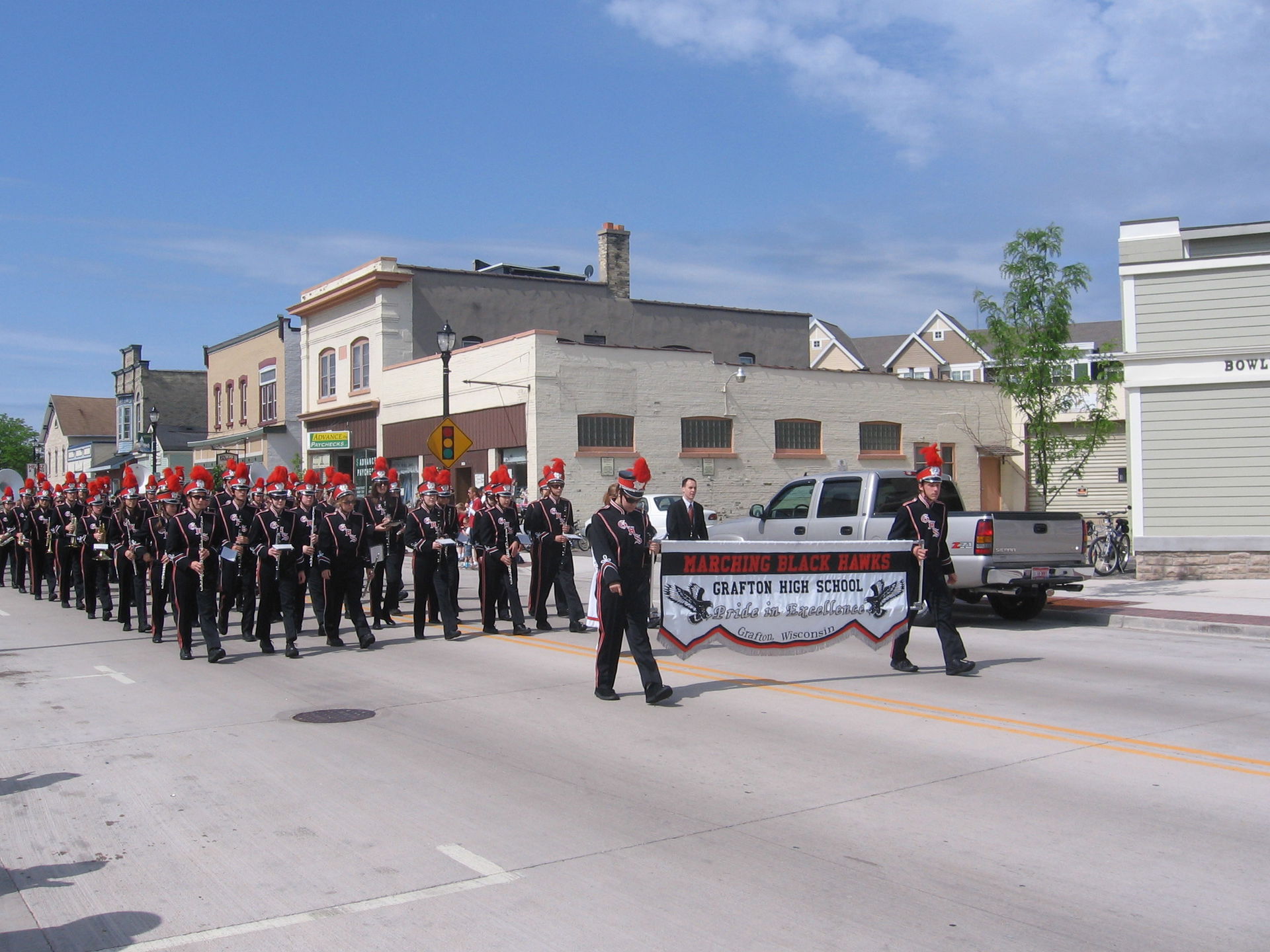 A Memorial Day parade in Grafton on May 28, 2007, on 12th Avenu…