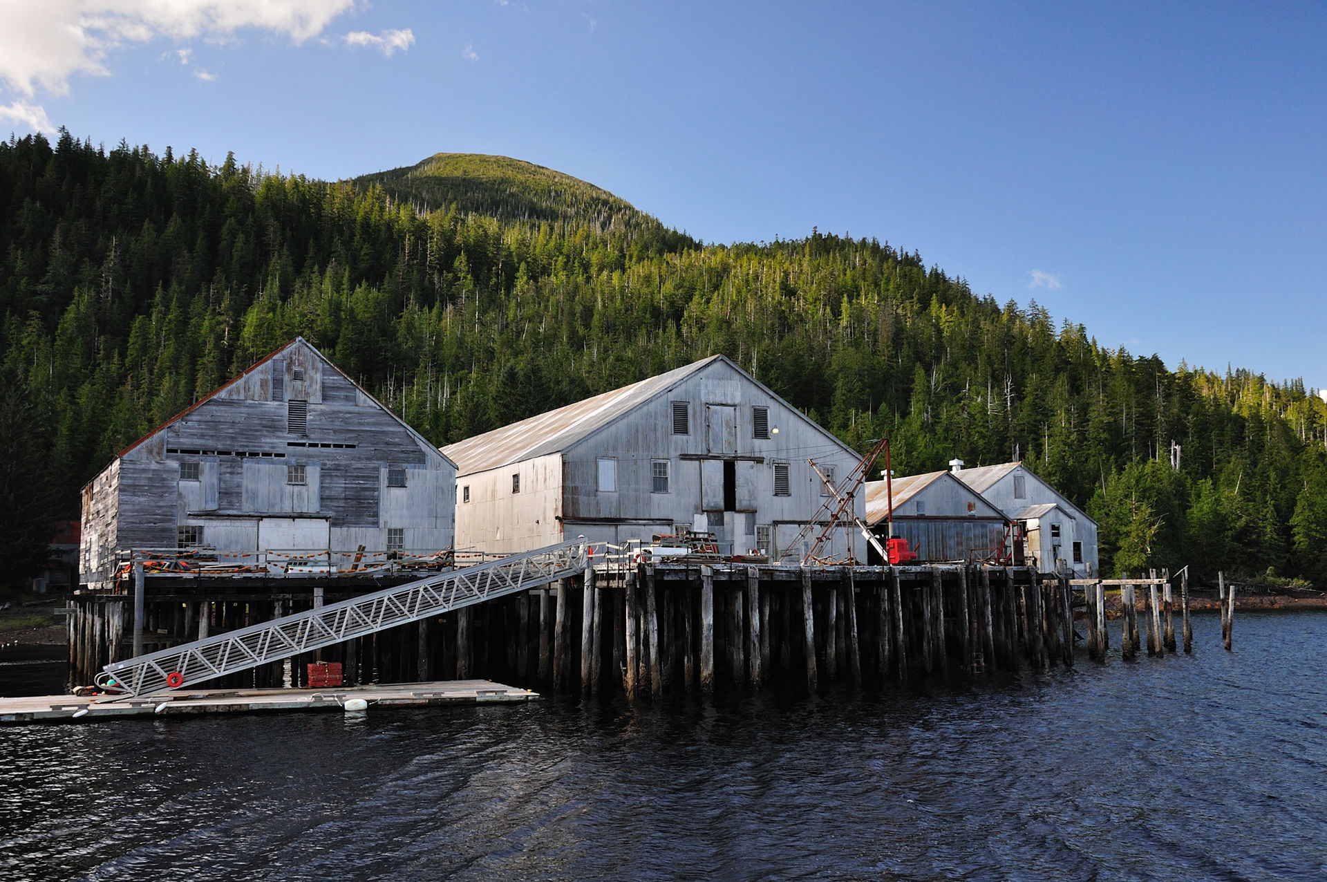 Salmon Cannery on Georgia Inlet, Ketchikan, Alaska.