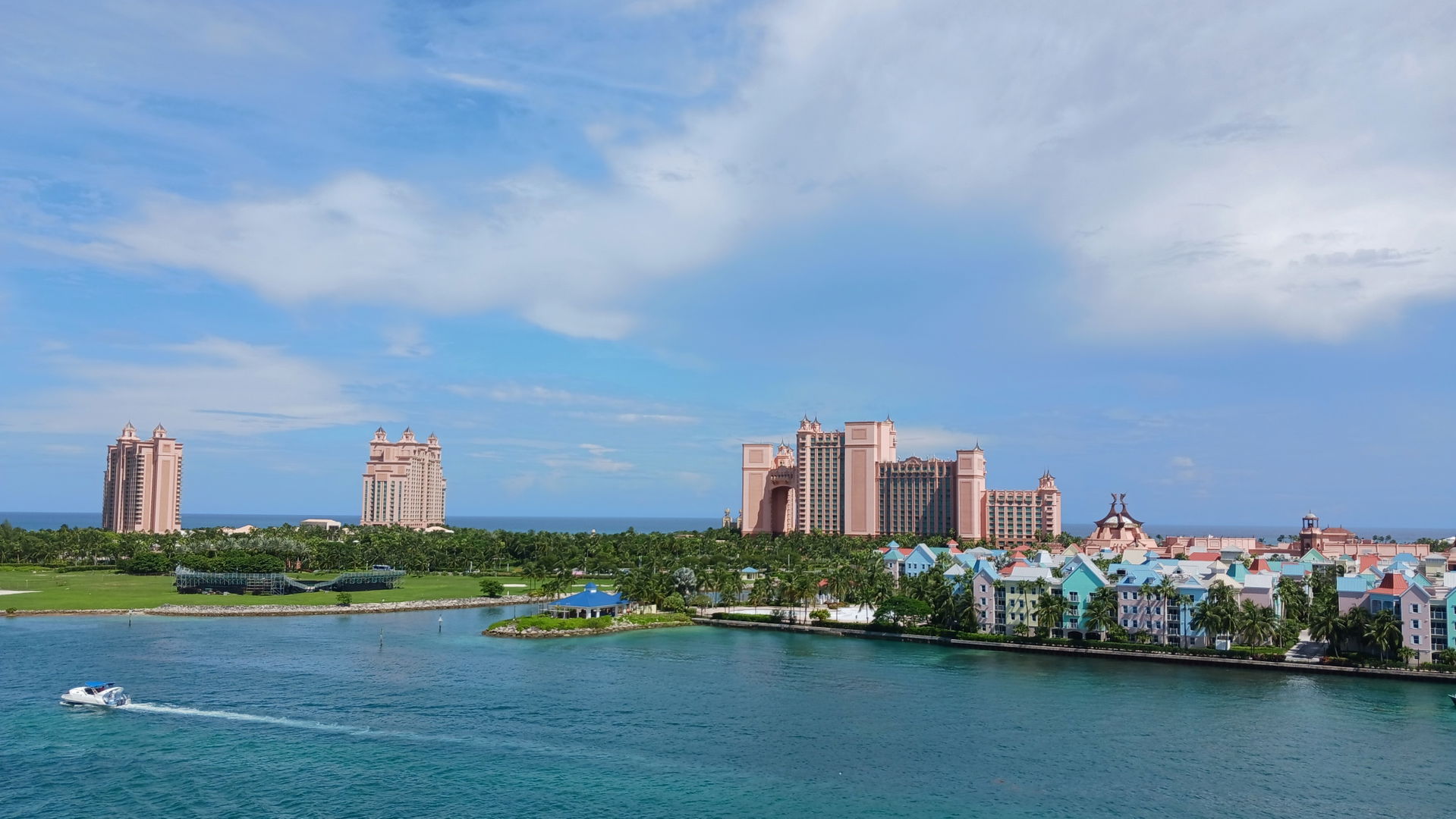 The Atlantis Paradise Island complex from the Sir Sidney Poitie…