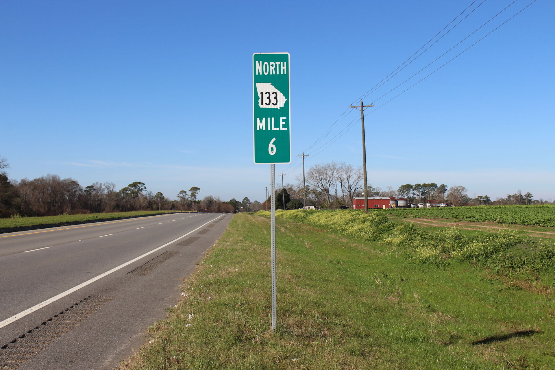 MM 6 GA 133 NB, Moultrie, Colquitt County, Georgia