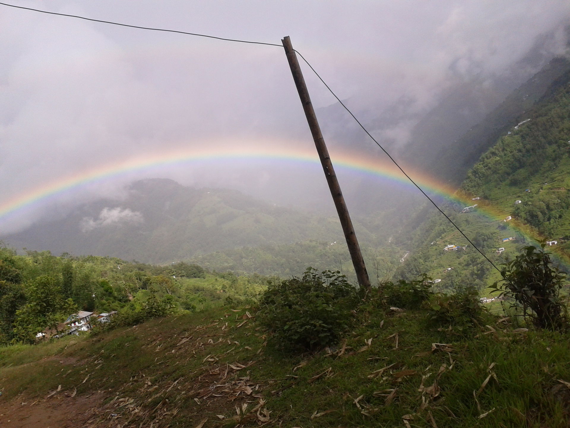 rainbow in panchthar district of Nepal