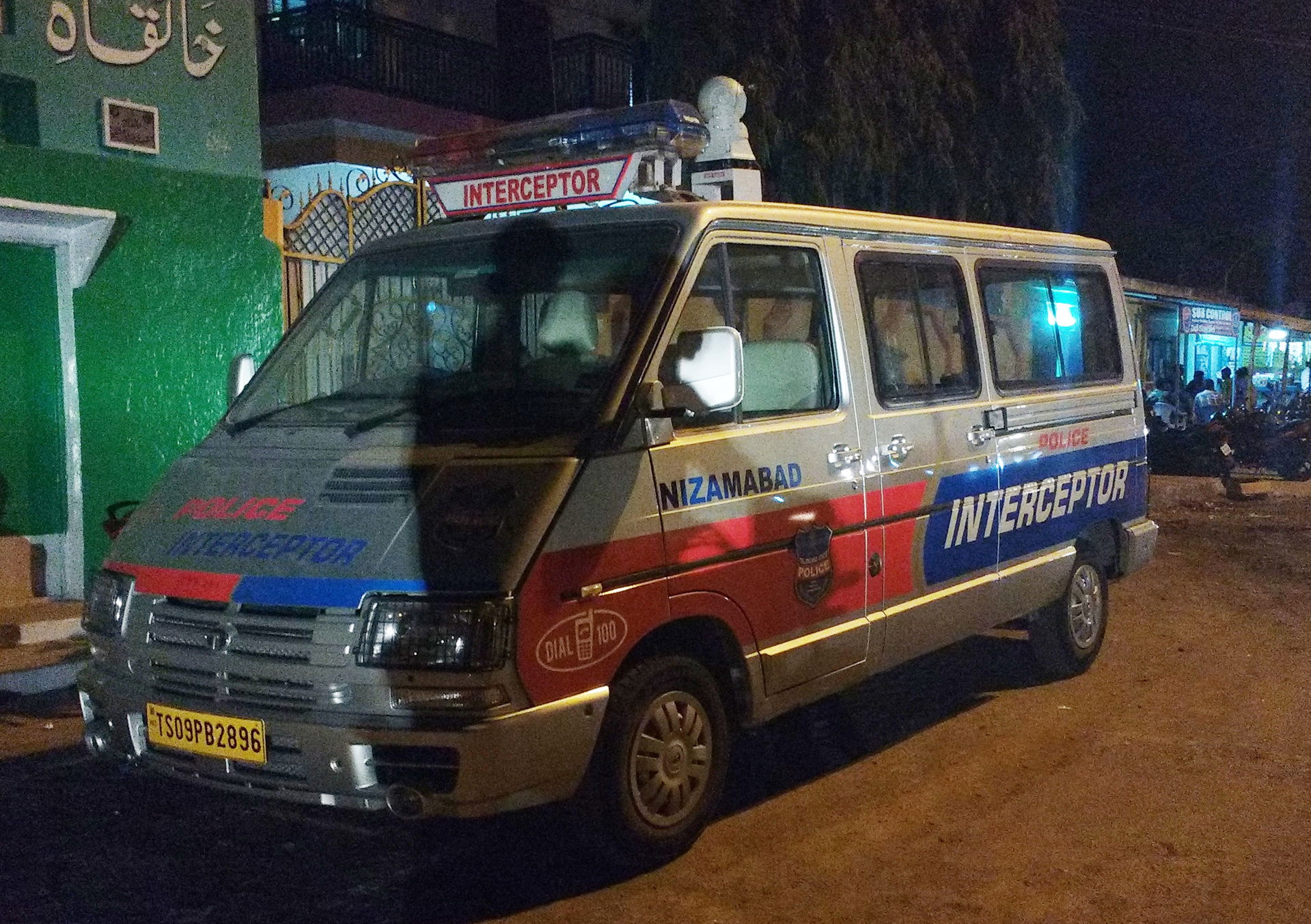 Nizamabad Police Interceptor multi-purpose vehicle parked near …