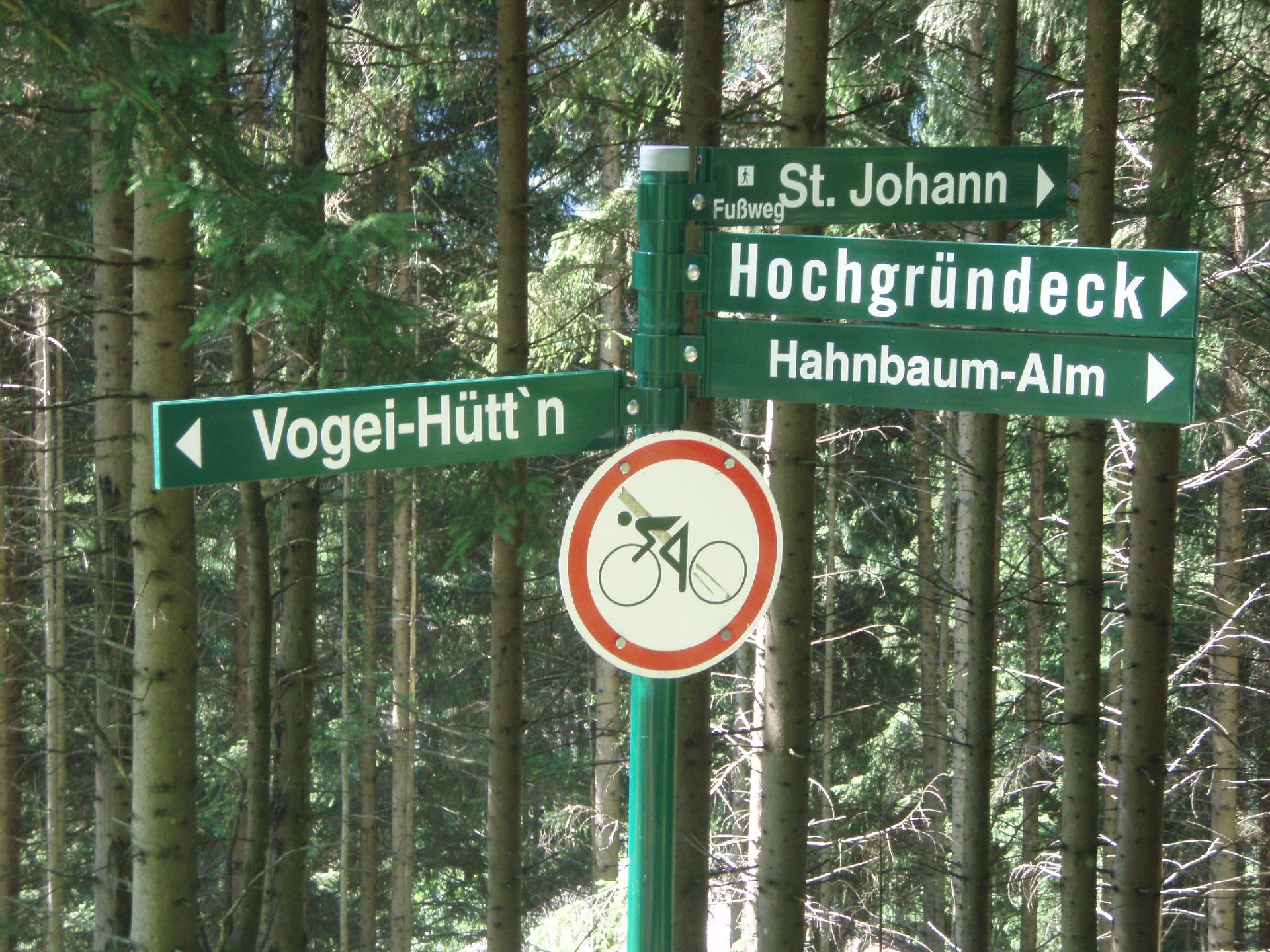 Wanderwegweiser St. Johann im Pongau
