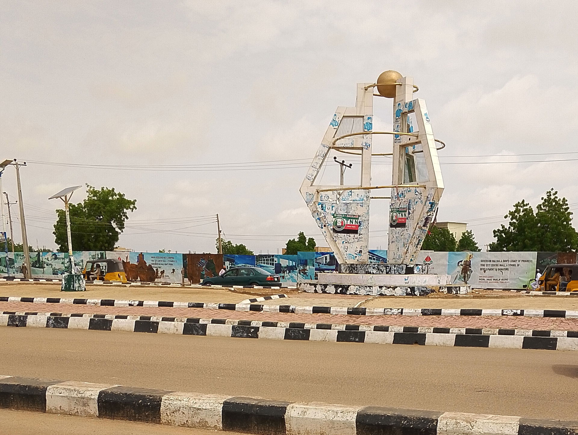 Round about in Damaturu yobe state