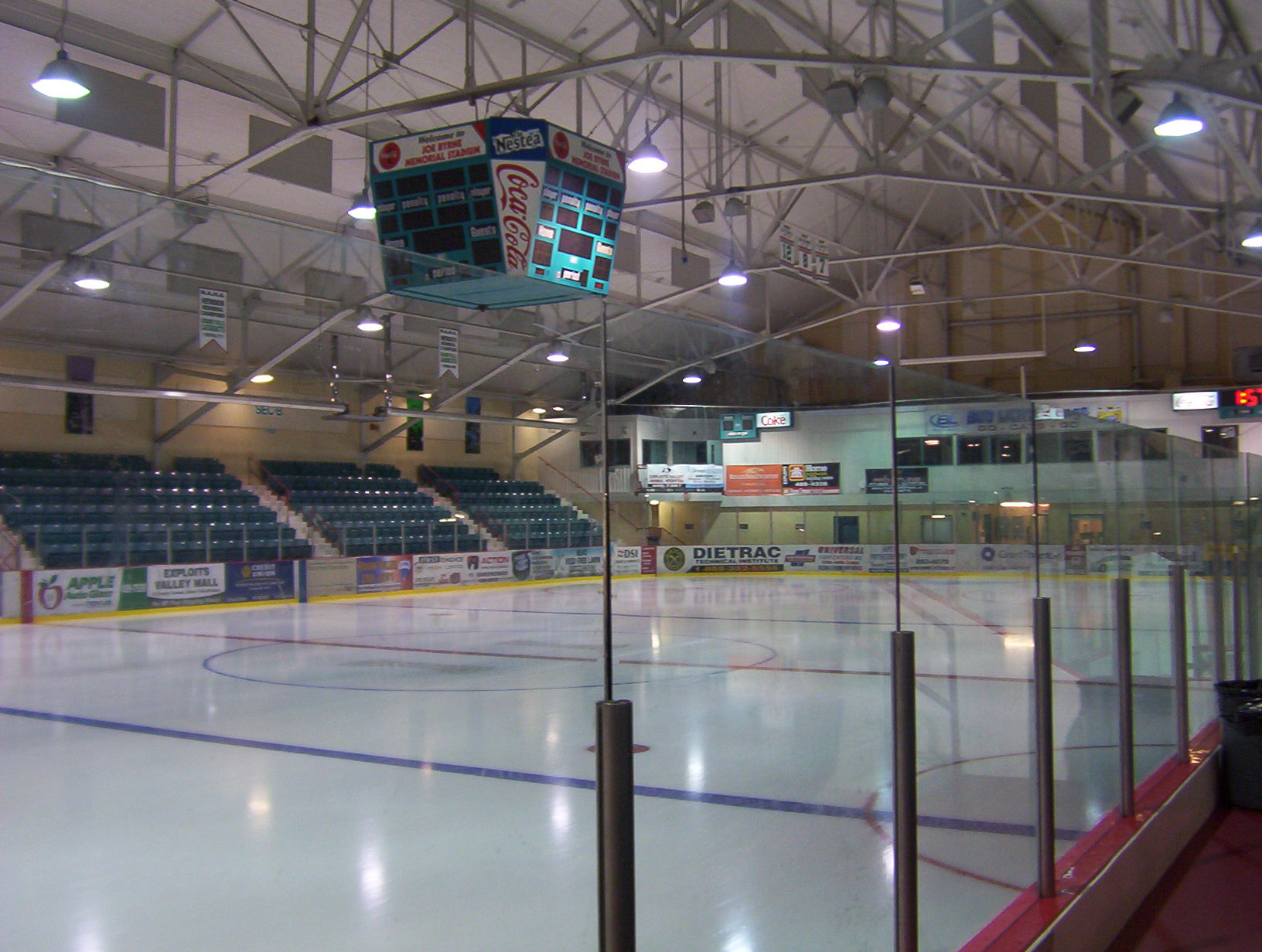 Interior of Joe Byrne Memorial Stadium in Grand Falls, Newfound…