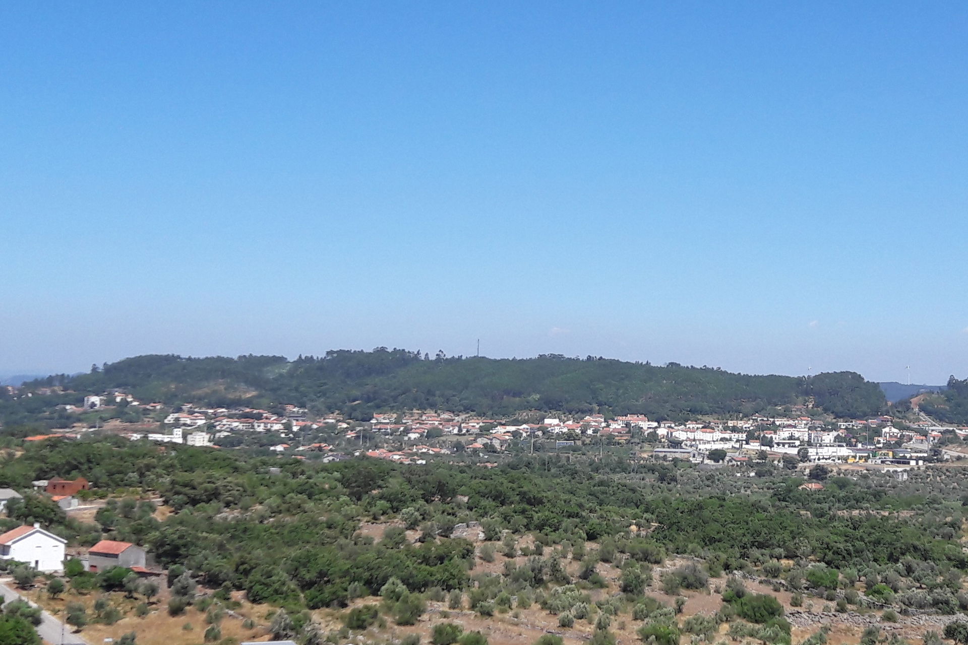 Partial panoramic view of Alvaiázere in 2016 from the Chapel of…