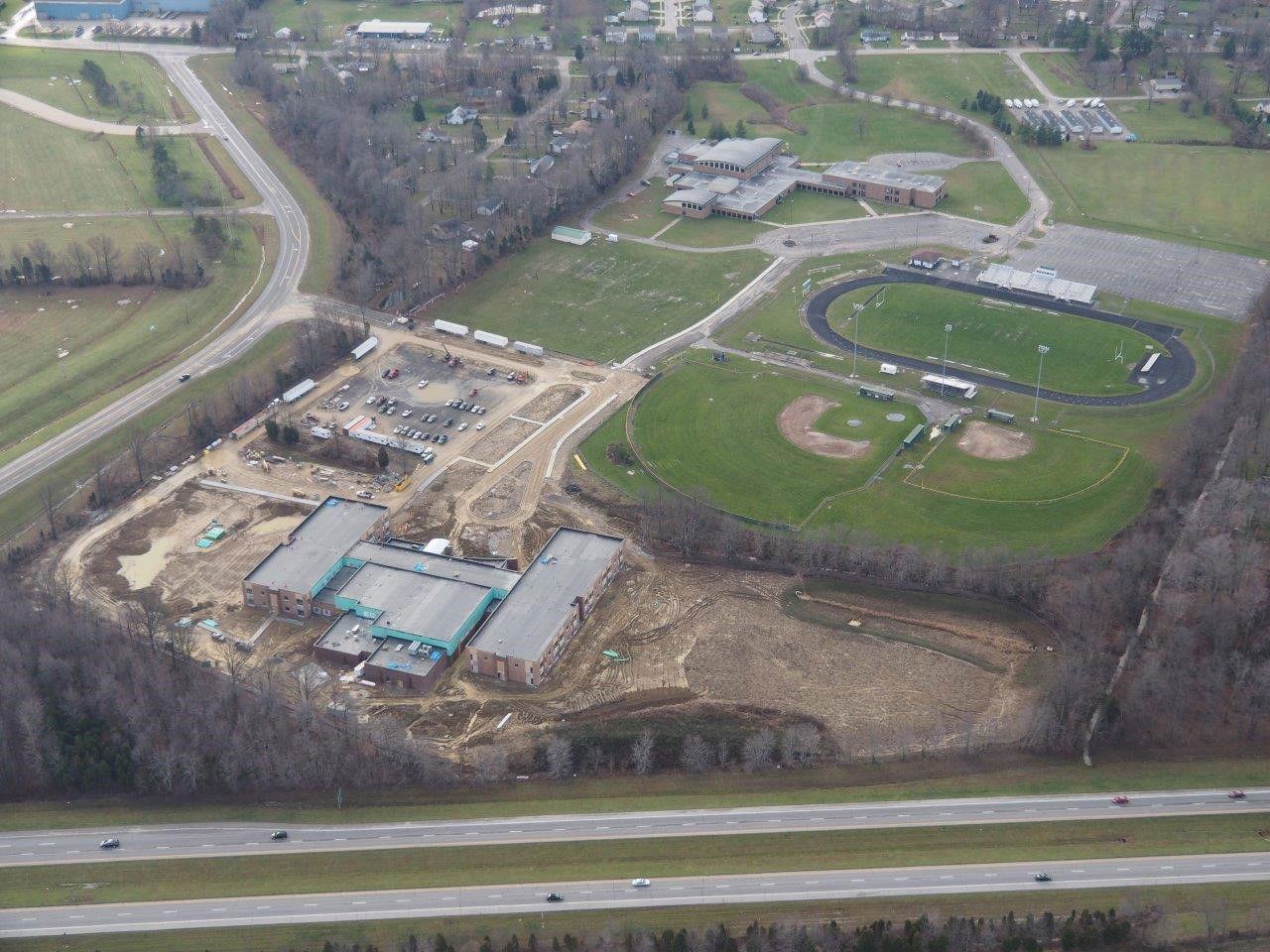 Batavia Campus featuring the sports fields and the new Batavia …