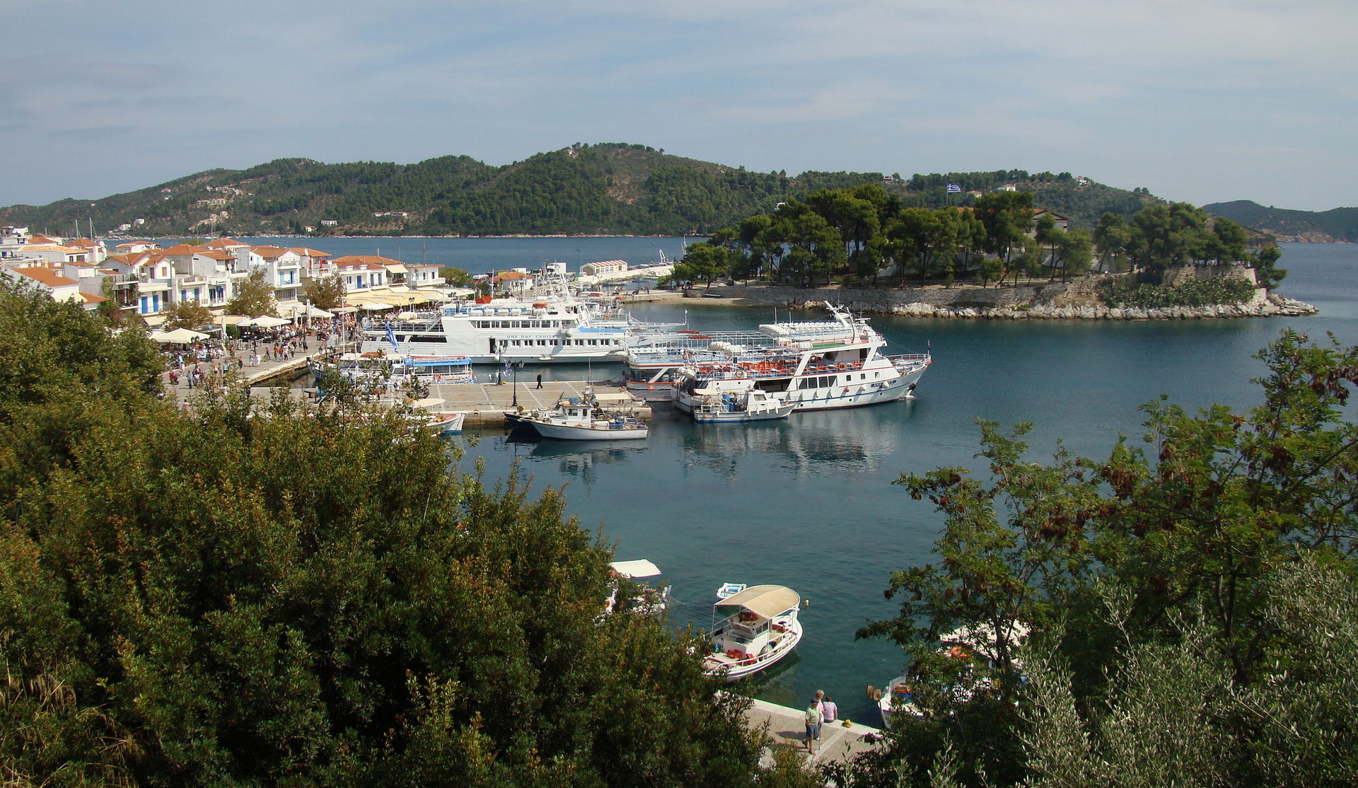 Skiathos town (Chora), Greece.