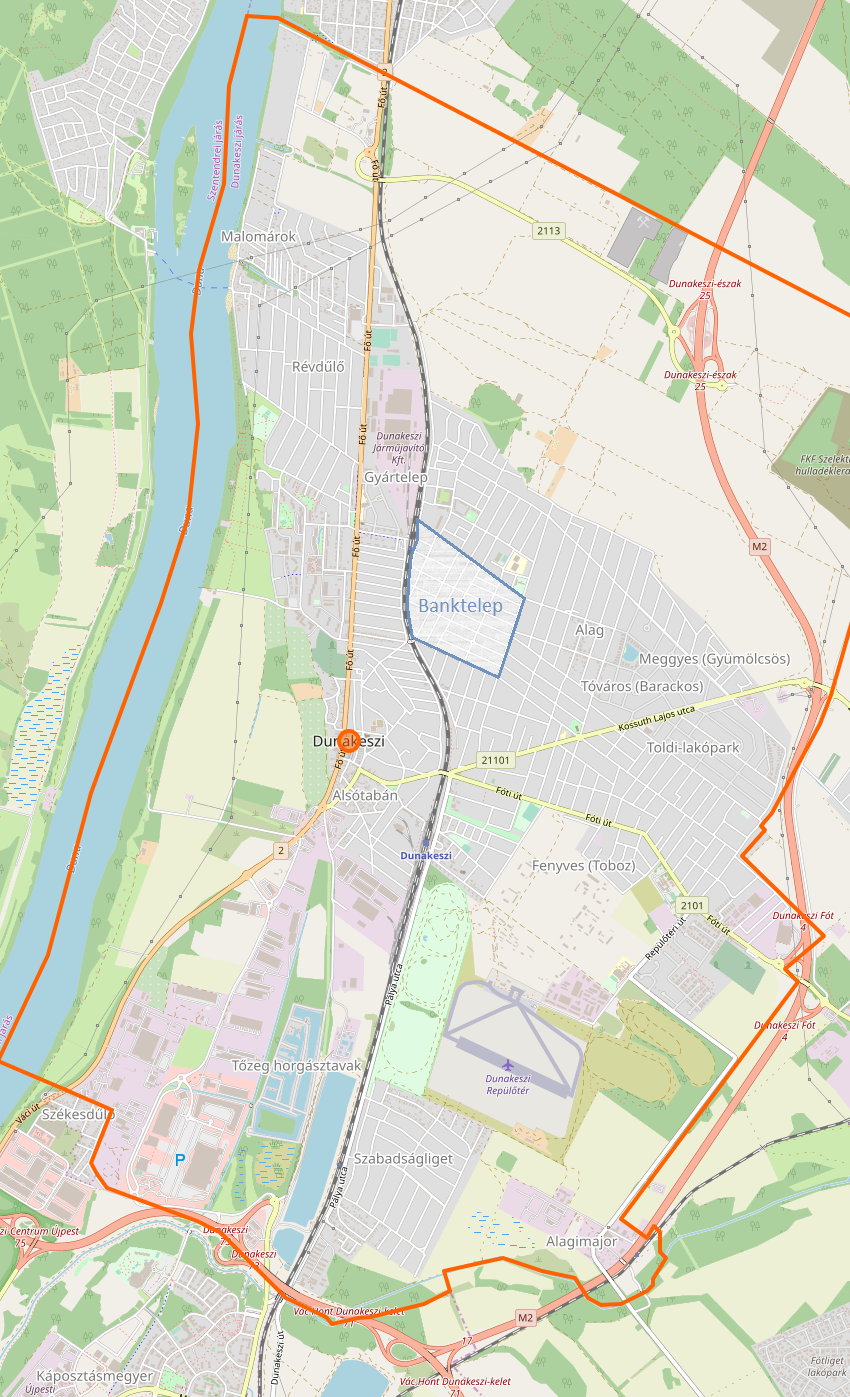 Banktelep Map