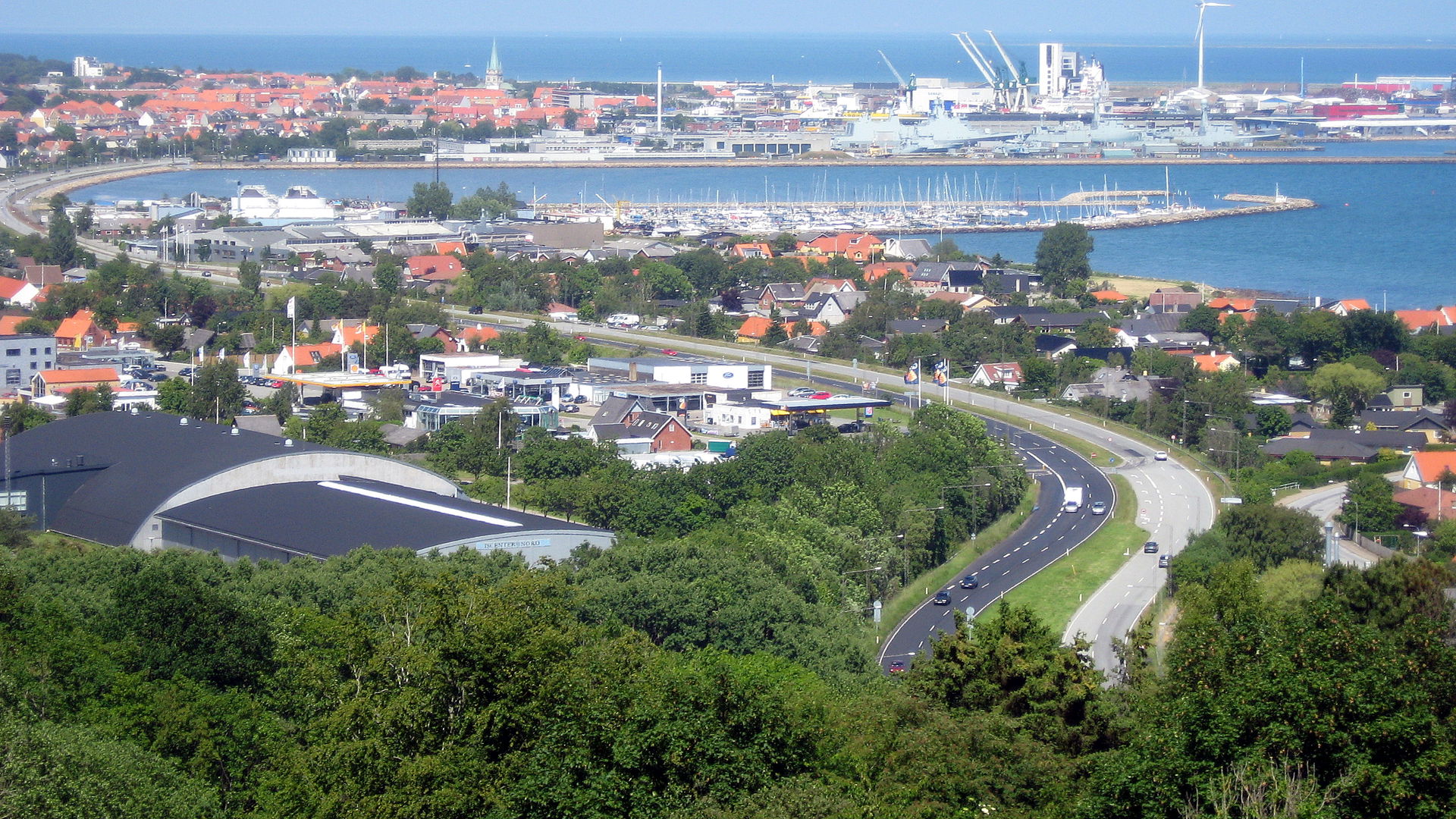 a view over Frederikshavn, Denmark