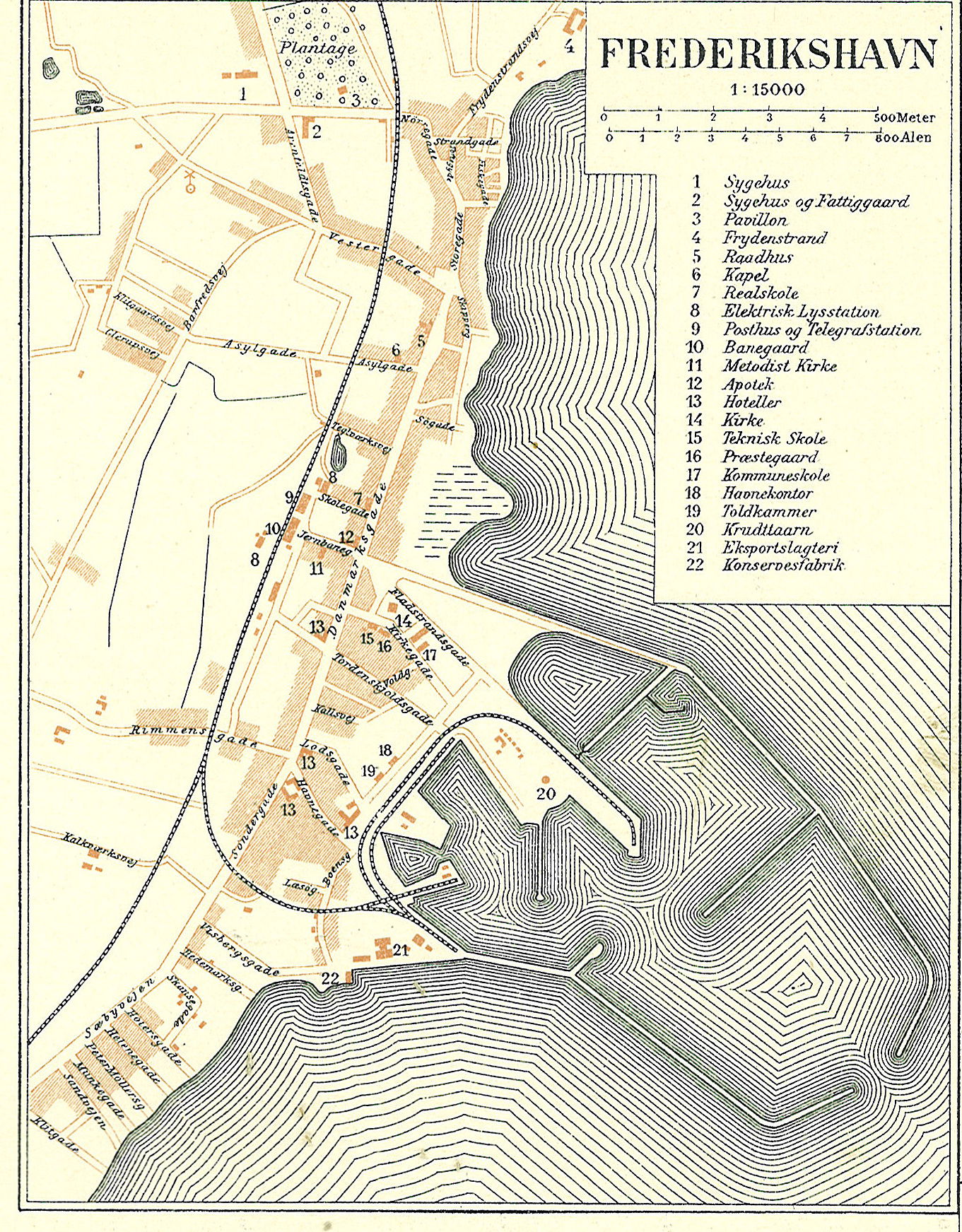 Frederikshavn  from Map of Hjørring- and  Aalborg Countys III i…