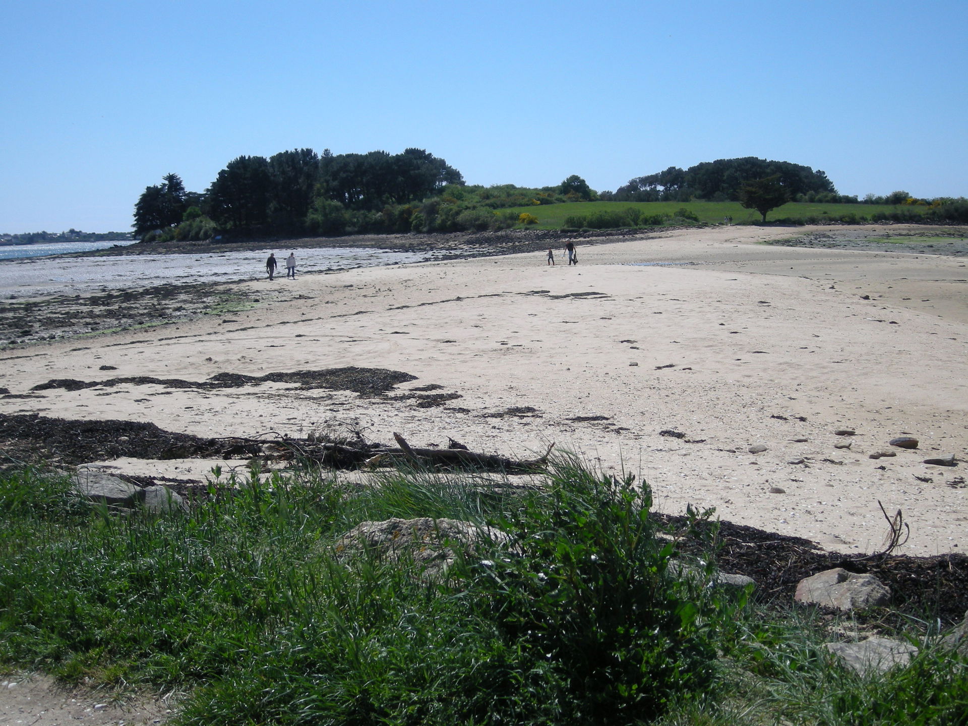 Sept Îles et son tombolo vus depuis la pointe de Séniz