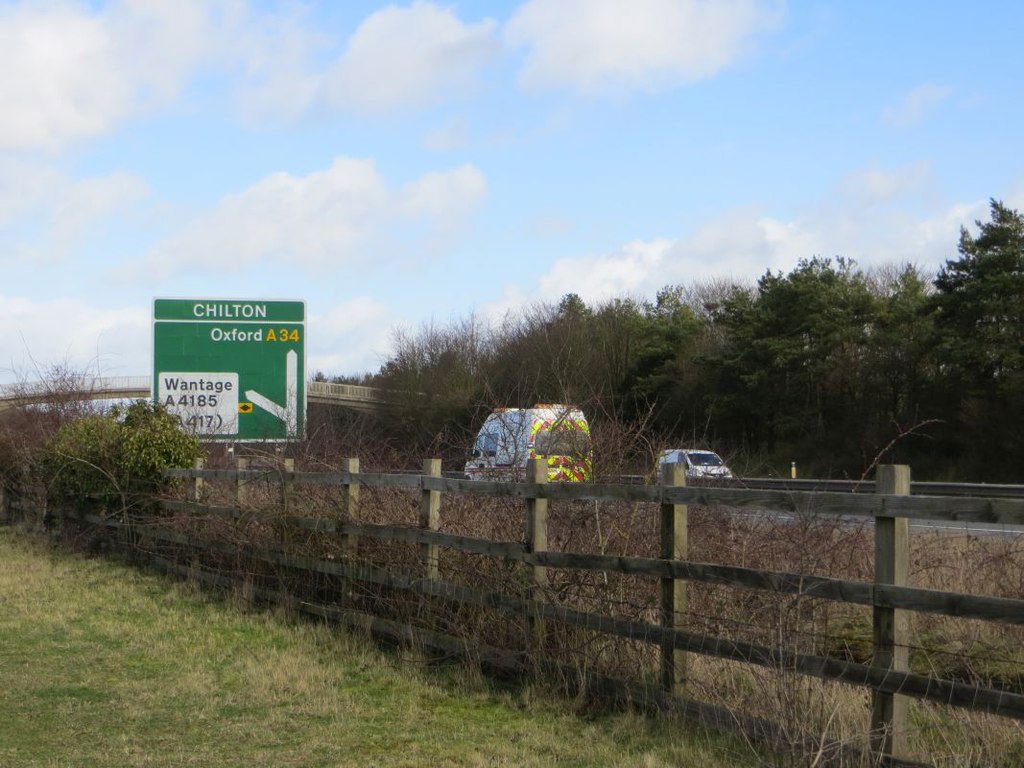 The A34 at Chilton