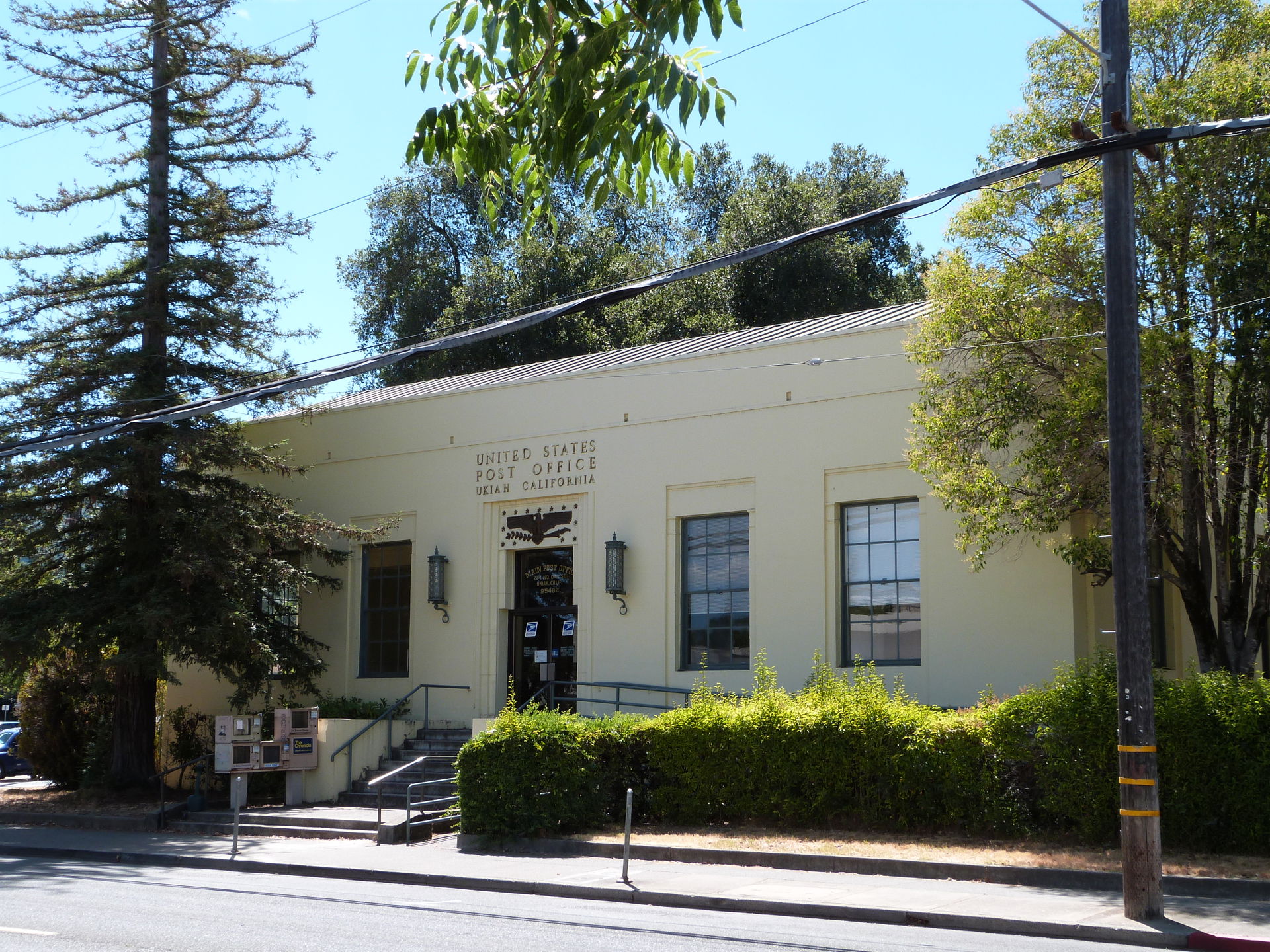 The historic Ukiah Main Post Office — located at 224 North Oak …