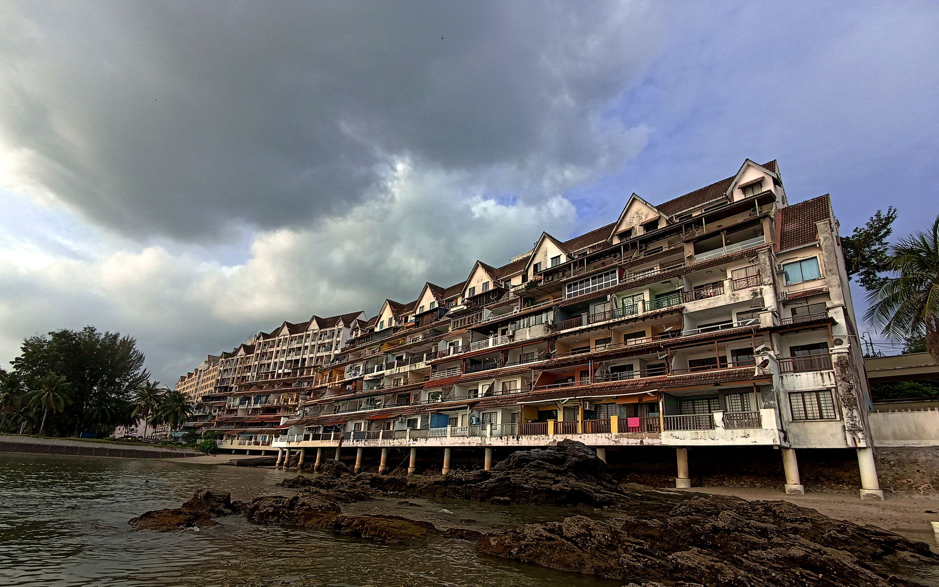 Blocks of holiday apartments at a Port Dickson suburb of Bagan …