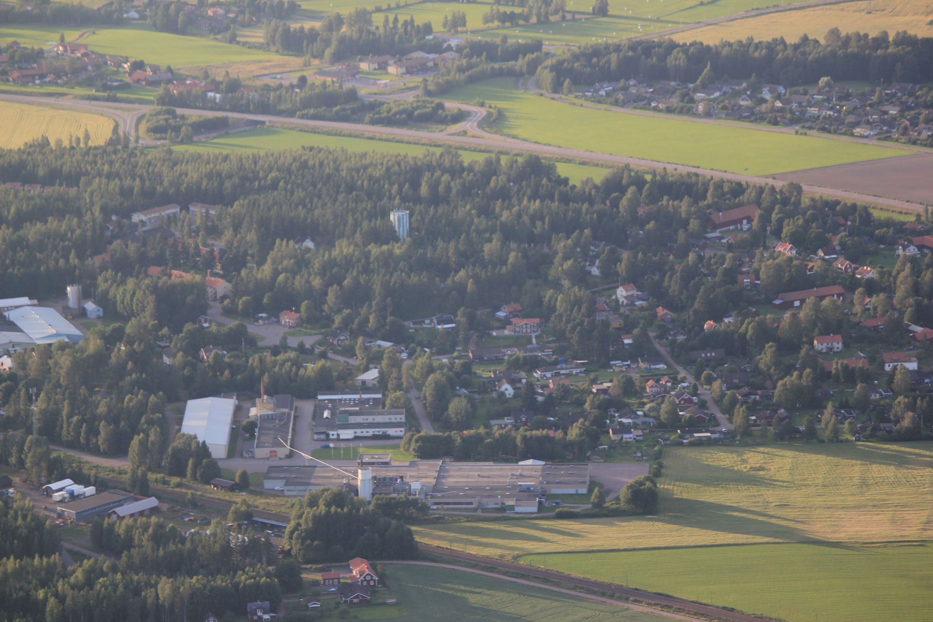 Flygfoto över Säters kommun, Dalarnas län, Sverige