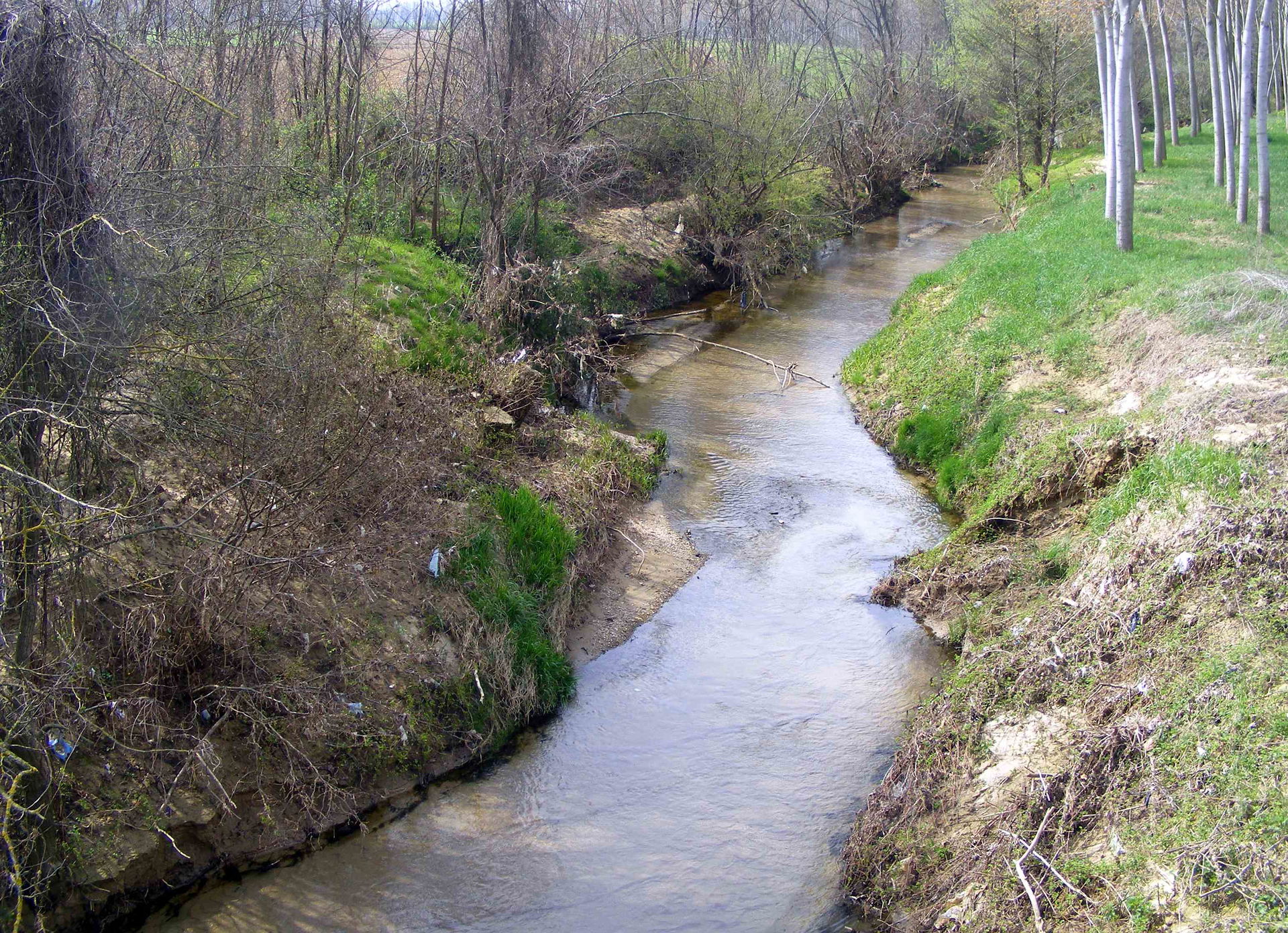Rioverde from the bridge of the  Poirino-Carmagnola provincial …