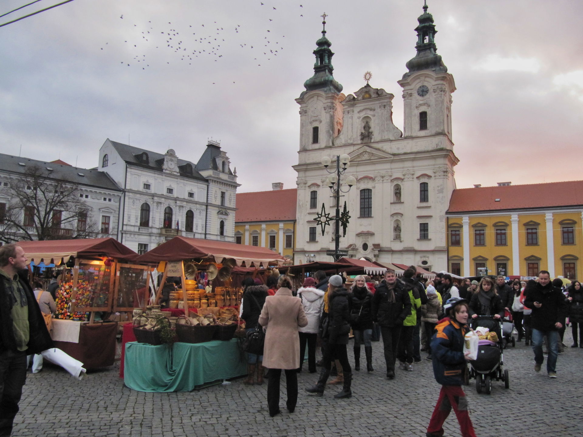 Uherské Hradiště, Czech Republic, Masarykovo náměstí square, Ch…
