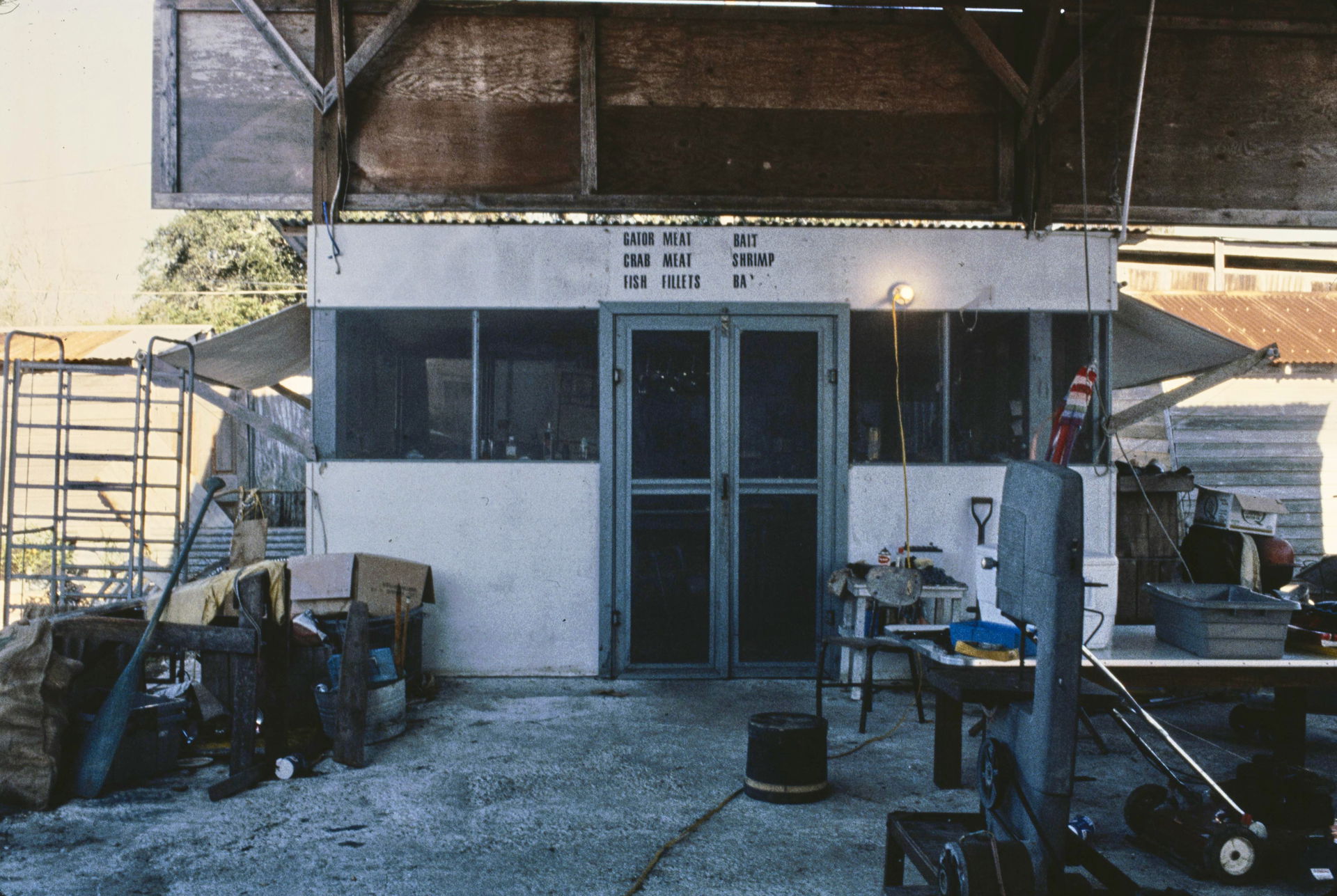 Barataria Louisiana 1985 Bisante's Seafood and Fur processing p…